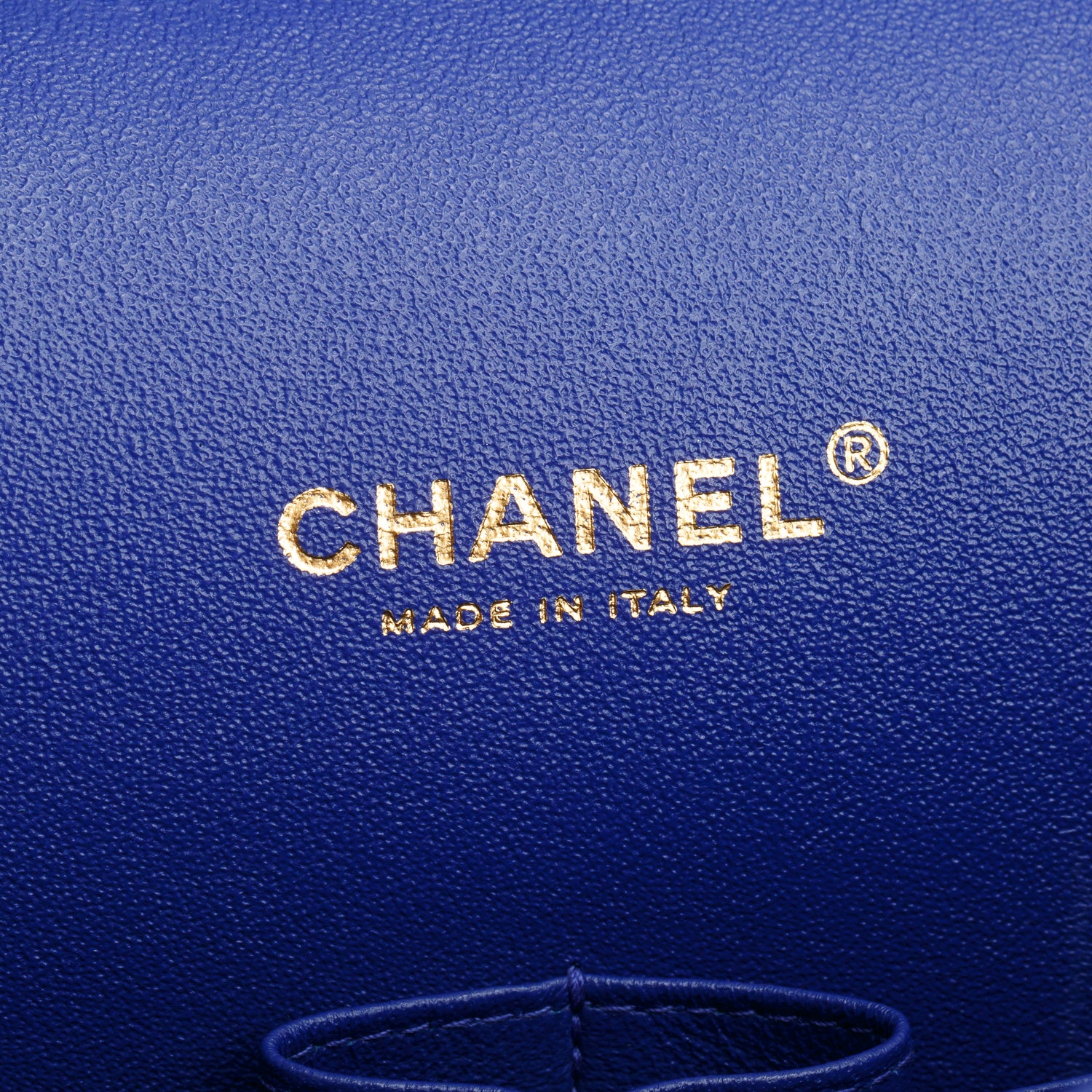 Chanel Blue Quilted Lambskin Leather Classic Maxi Double Flap Bag w/ Authenticity Card