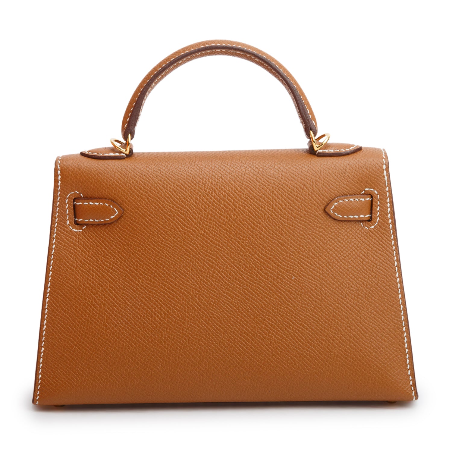 Hermes 2023 Gold Epsom Mini Kelly Sellier 20 w/ Strap