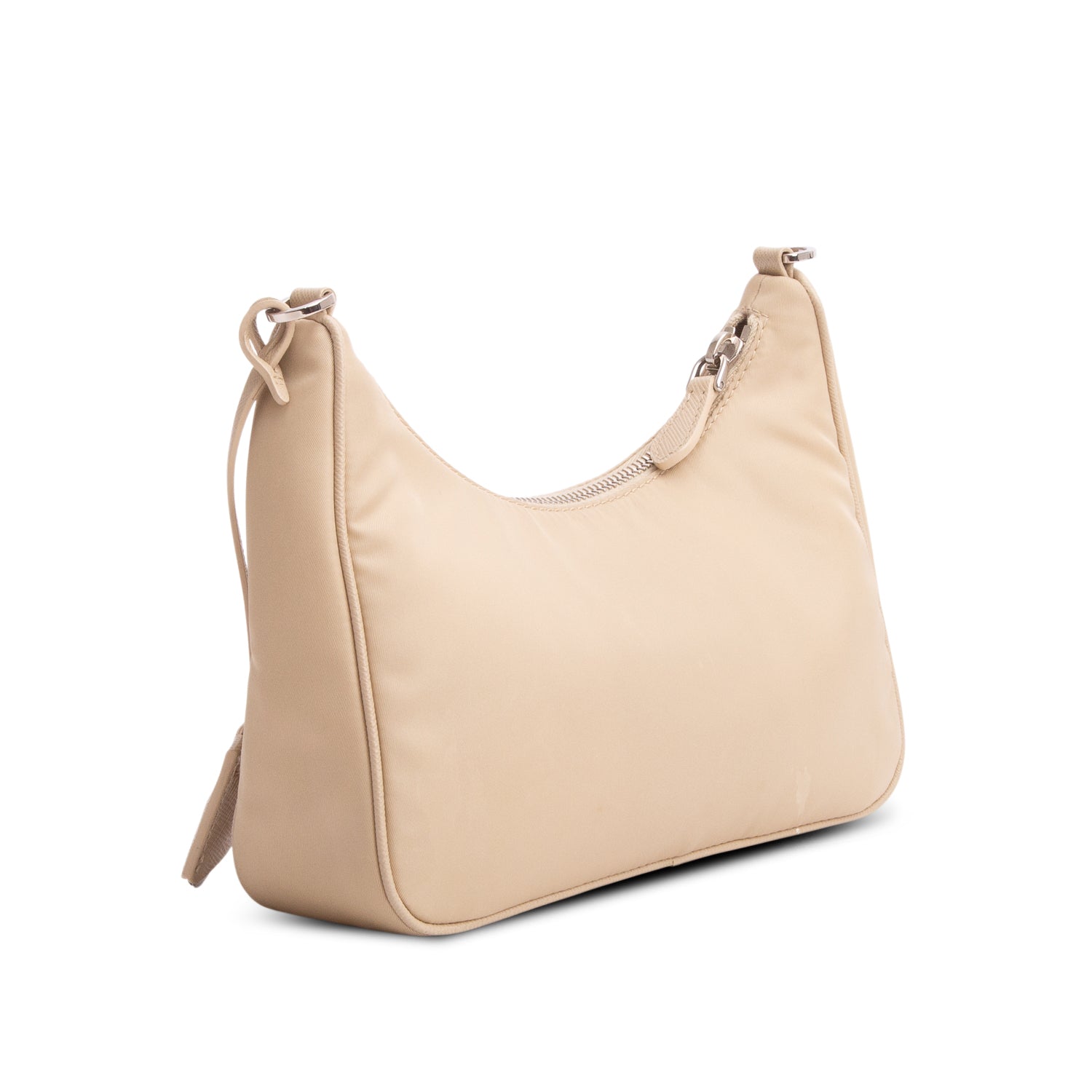 Prada Beige Re-Edition 2005 Re-Nylon Bag w/ Box & Straps
