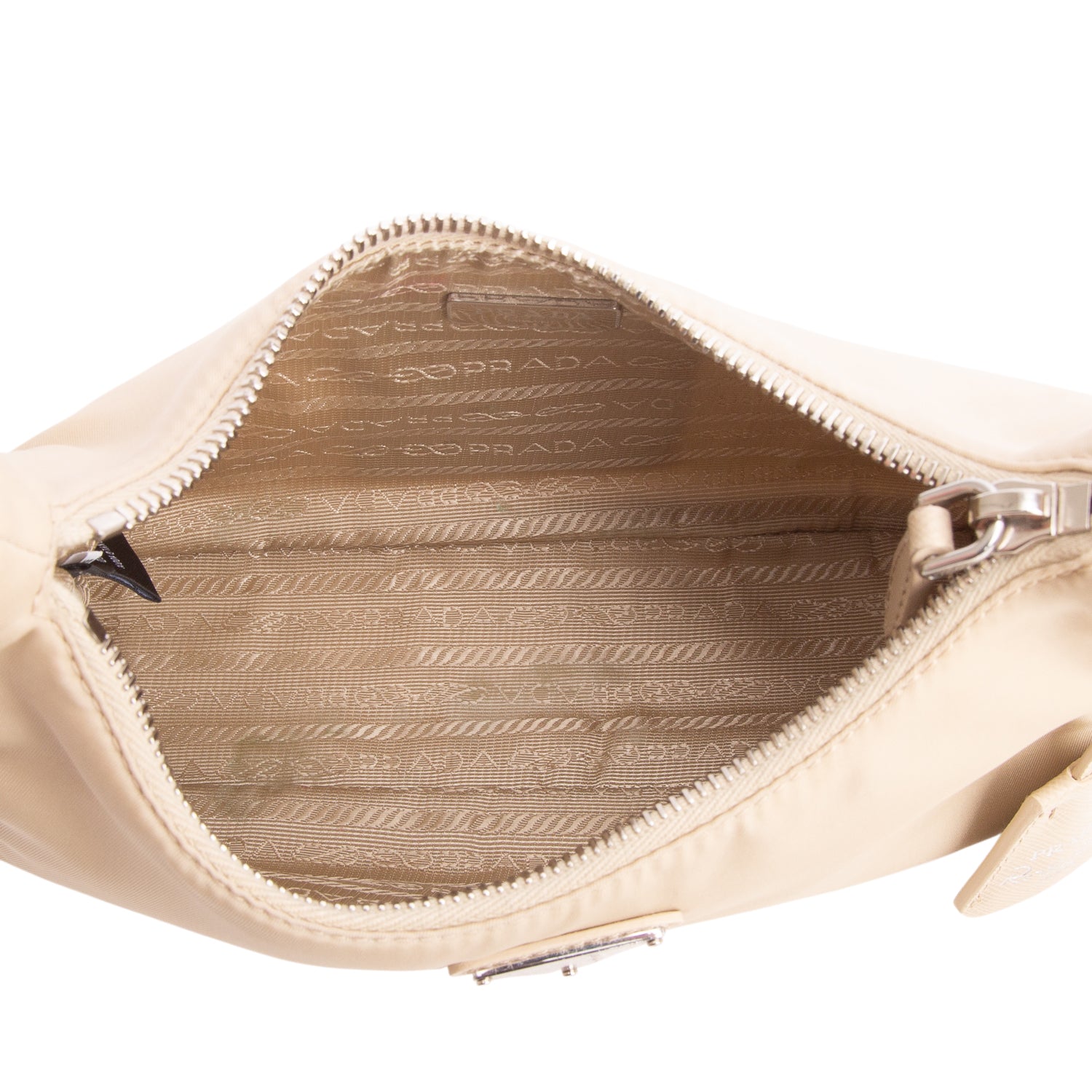Prada Beige Re-Edition 2005 Re-Nylon Bag w/ Box & Straps