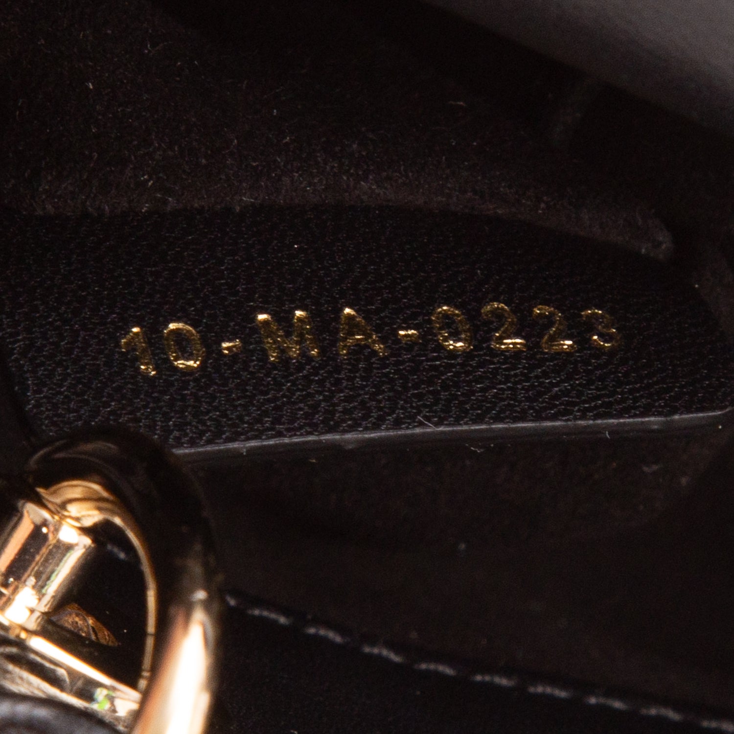 Christian Dior 2023 Black Lambskin Cannage Micro Lady Dior w/ Box, Strap & Authenticity Card