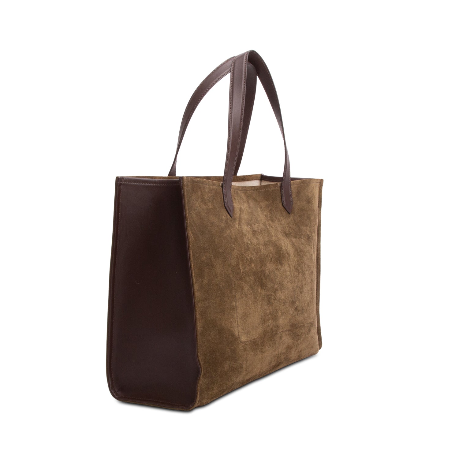 Balmain Green Suede B-Army 42 Tote w/ Pouch