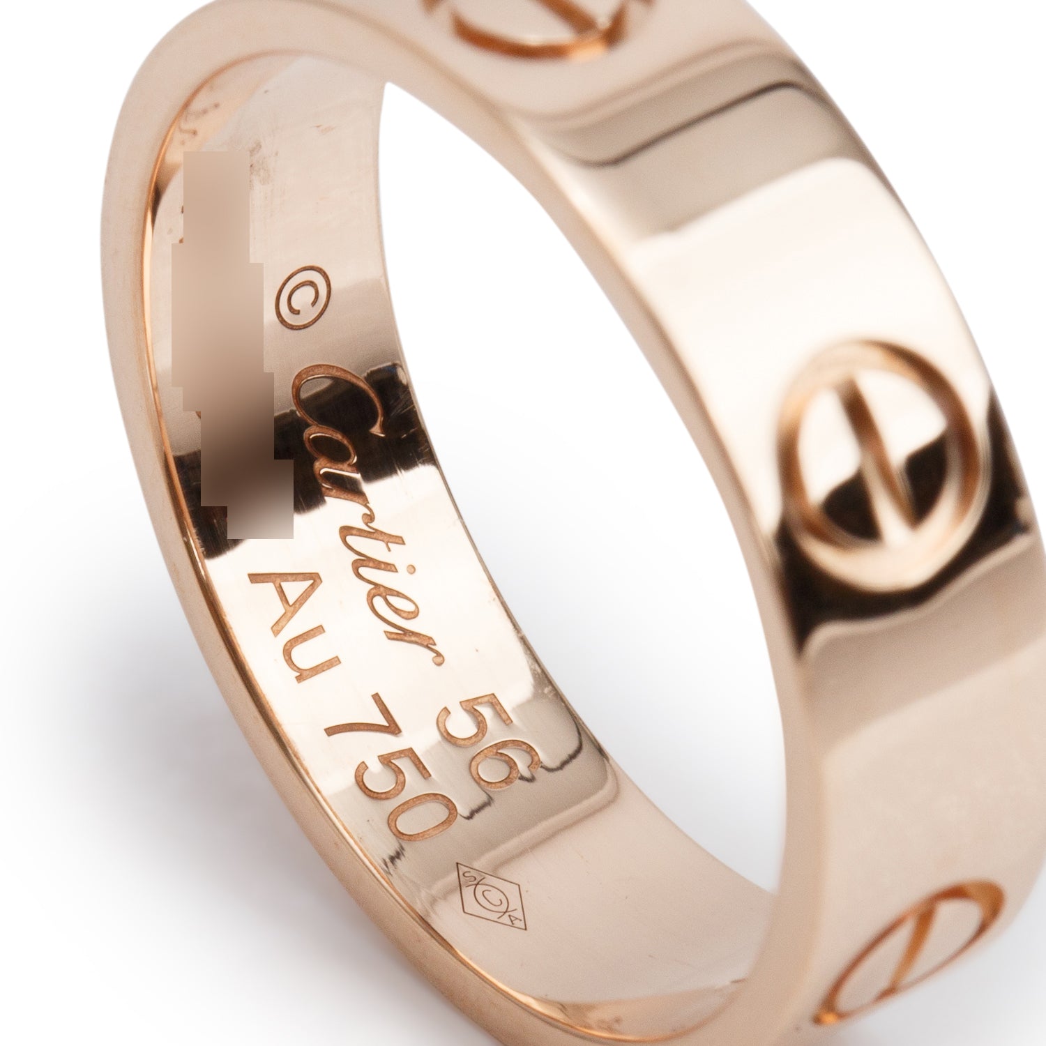 Cartier 2024 18k Rose Gold 5.5 MM Love Ring, Classic Model, Size 56 8 w/ Box & Certificate