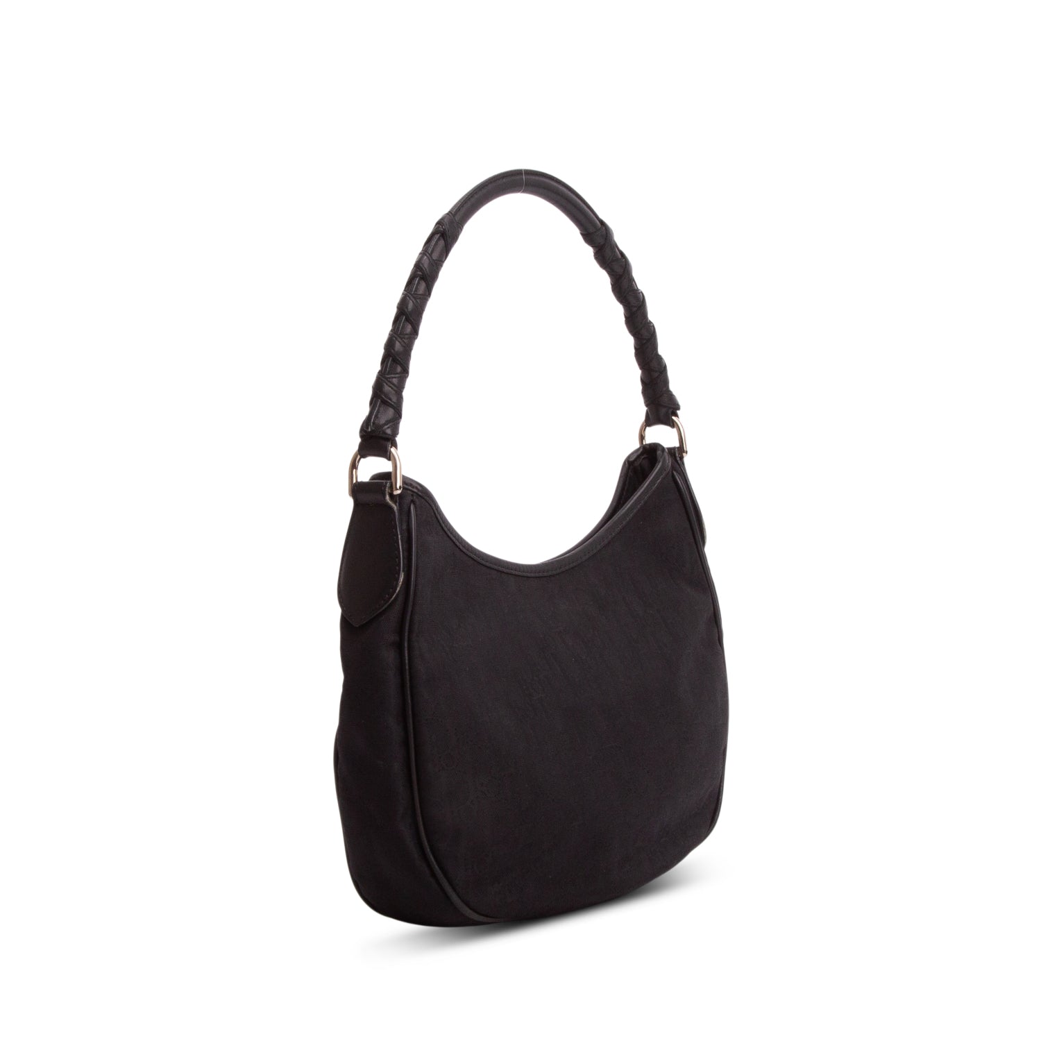 Christian Dior Black Diorissimo Nylon Lovely Hobo