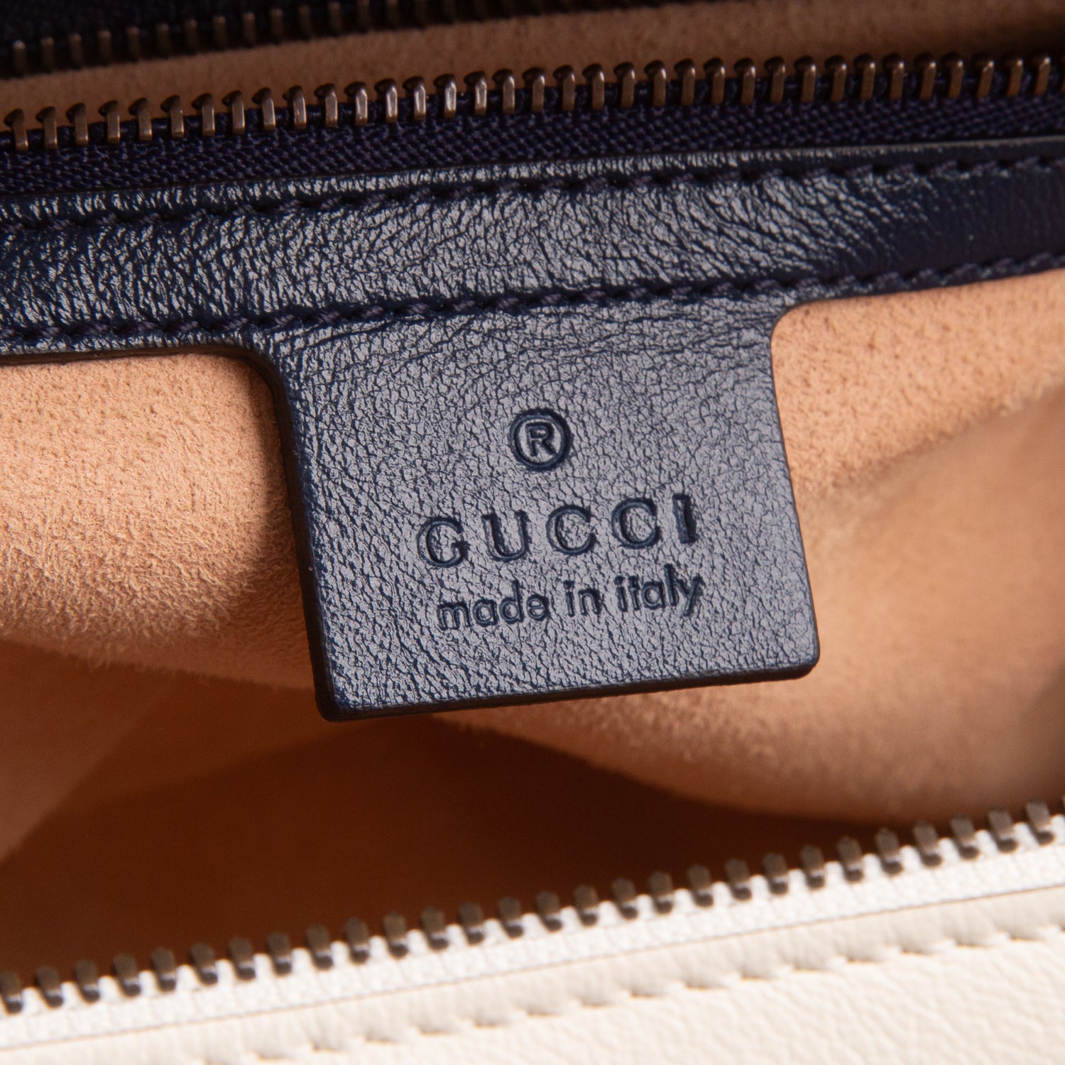 Gucci White Calfskin Matelasse Diagonal Small Torchon GG Marmont Bamboo Top Handle Bag w/ Strap
