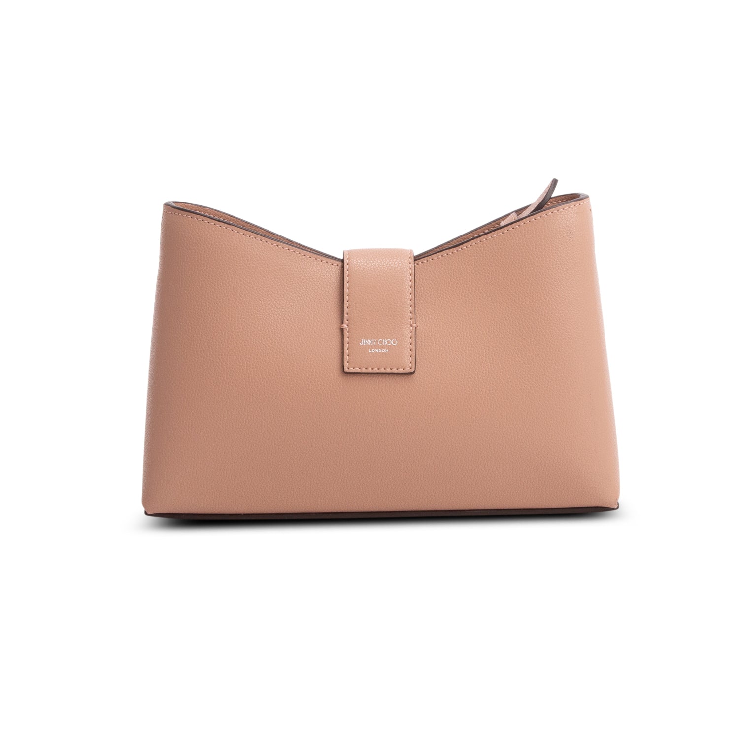 Jimmy Choo Pink Calfskin Crystal Small Cheri Shoulder Bag