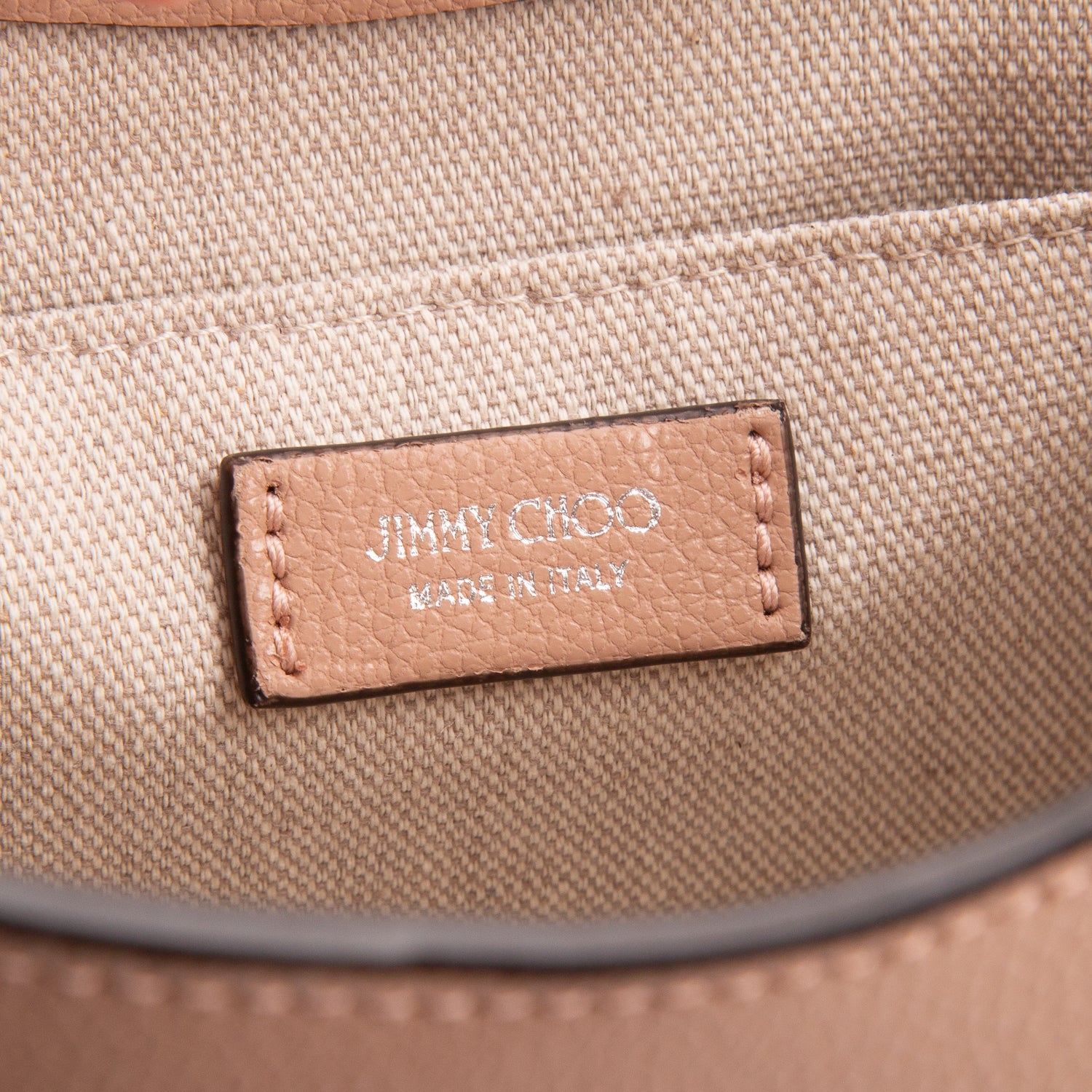 Jimmy Choo Pink Calfskin Crystal Small Cheri Shoulder Bag