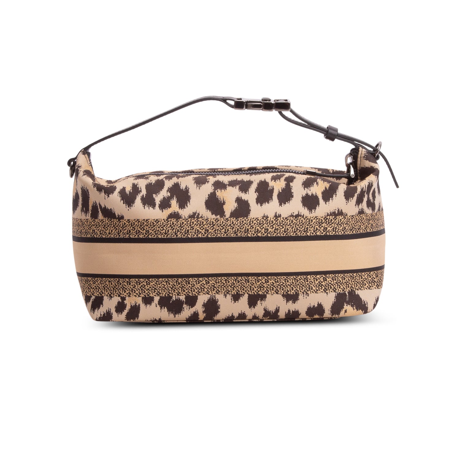 Christian Dior 2020 Leopard Canvas DiorTravel Nomad Pouch w/ Authenticity Card