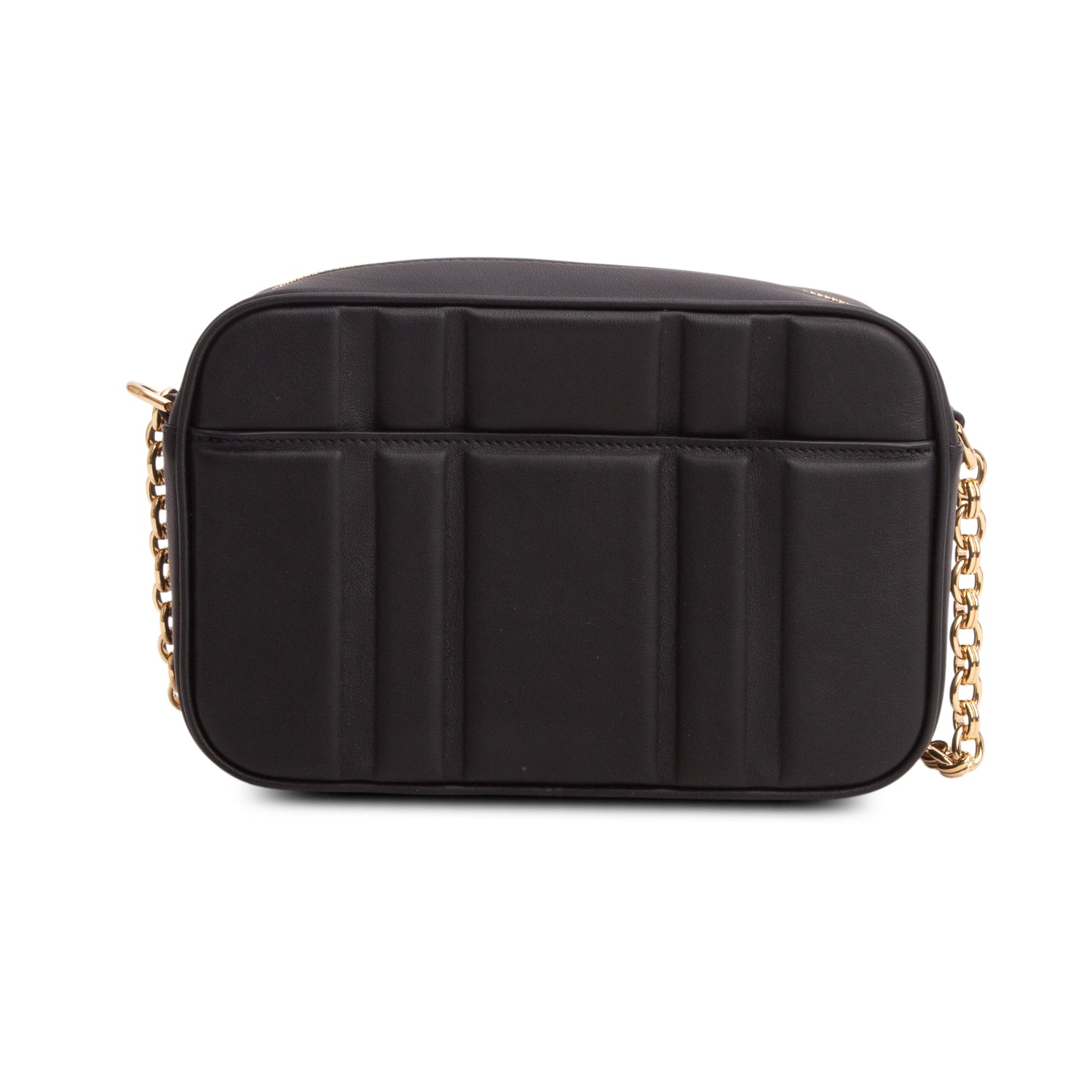 Ferragamo Black Calfskin Gancini Camera Case Crossbody Bag