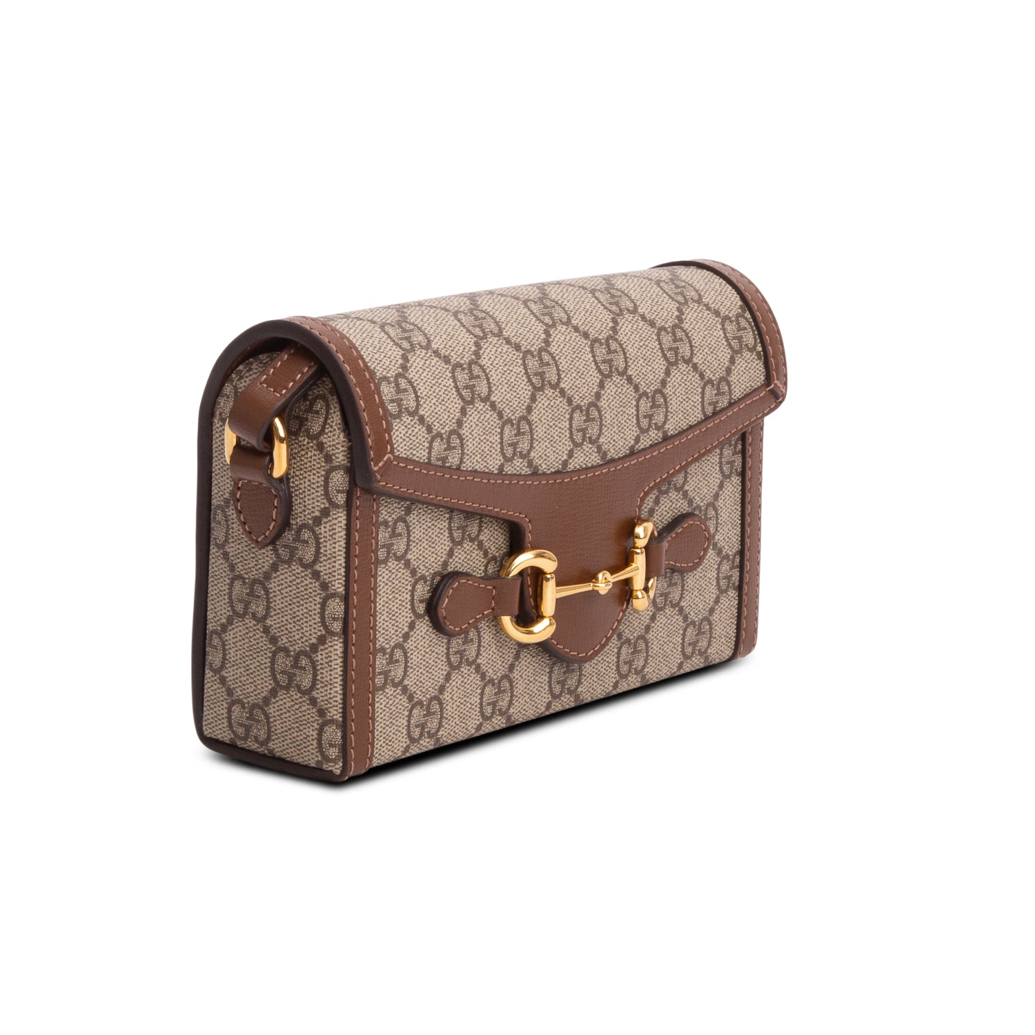 Gucci GG Supreme Monogram Mini Horsebit 1955 Shoulder Bag w/ Box