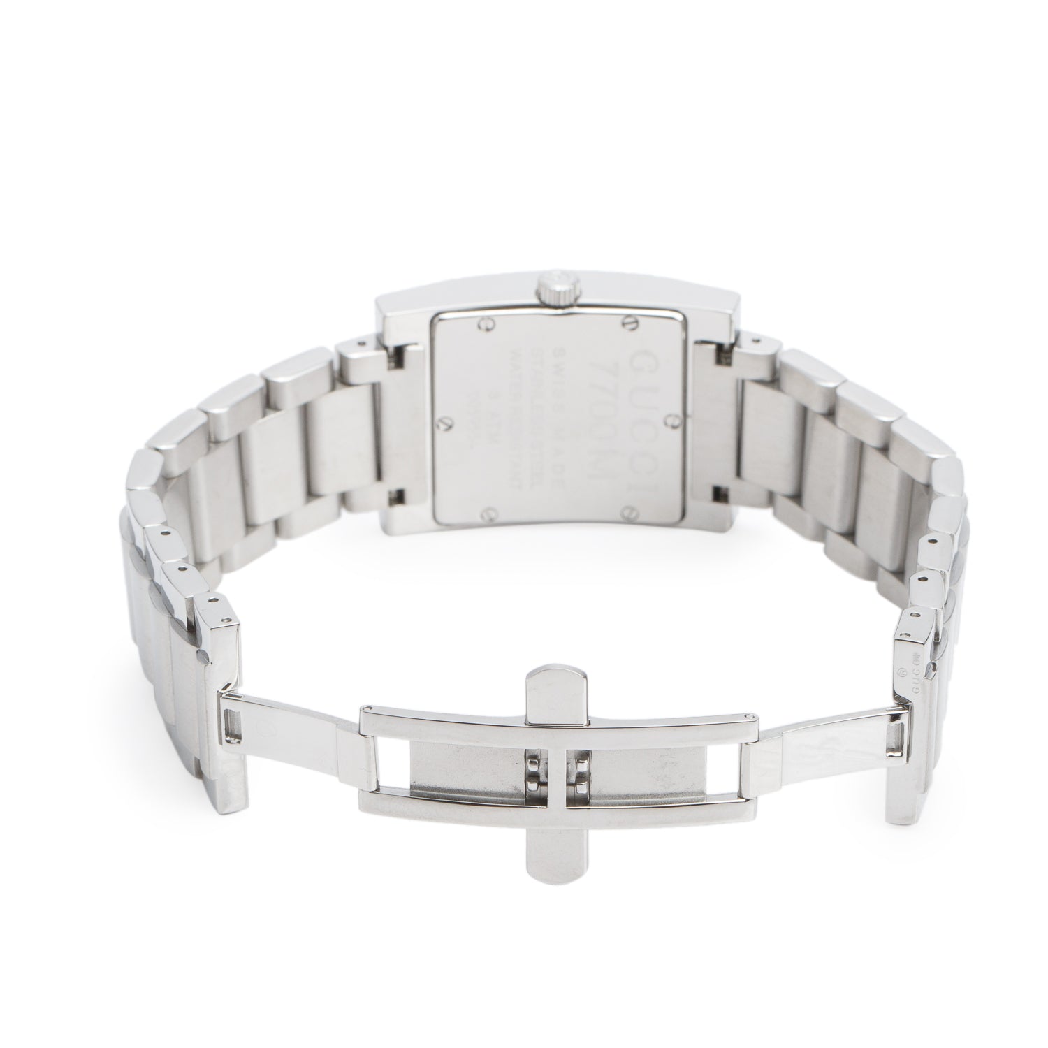 Gucci Stainless Steel 7700 Series Quartz Watch Blue Dial
