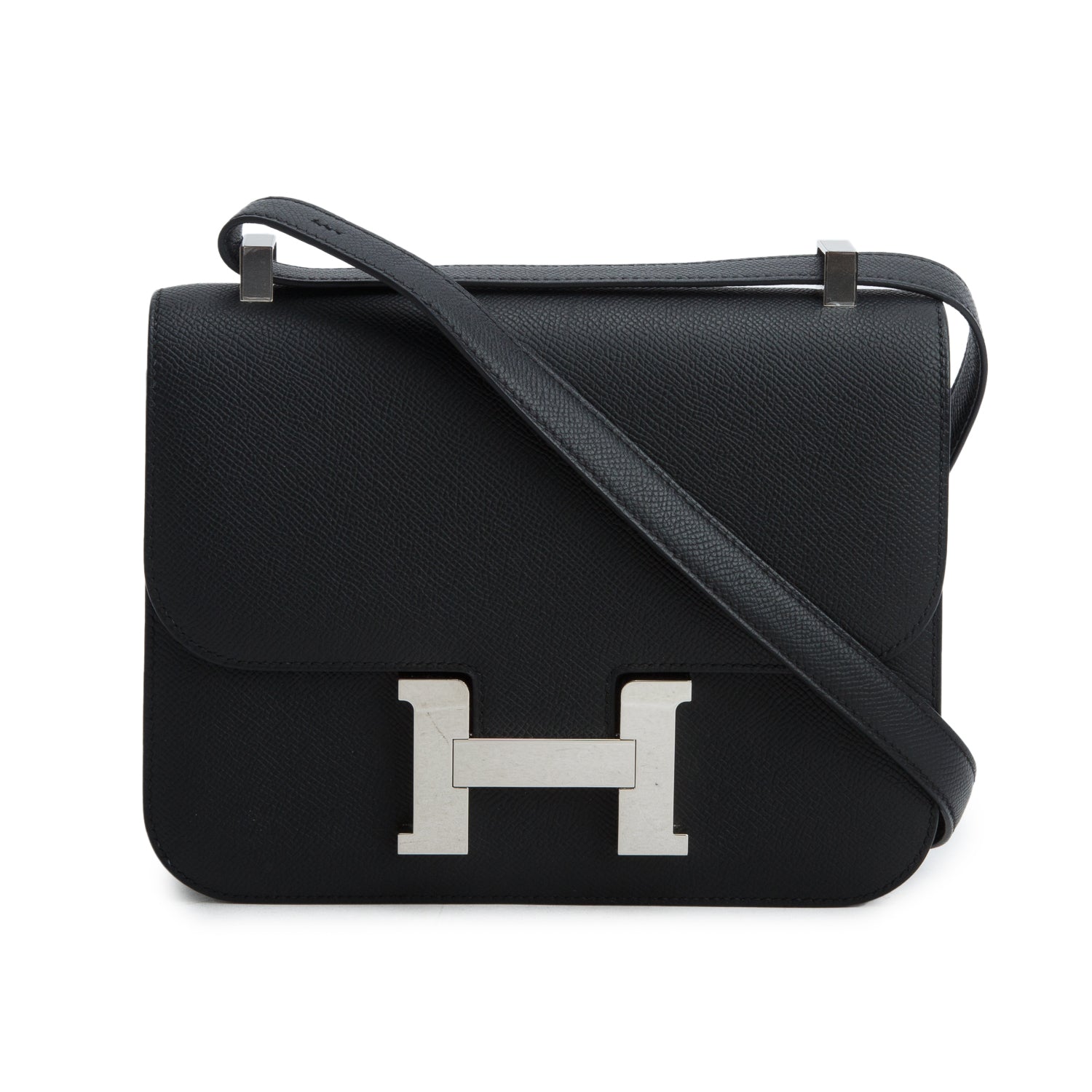 Hermes 2025 Noir Epsom Leather Constance 24