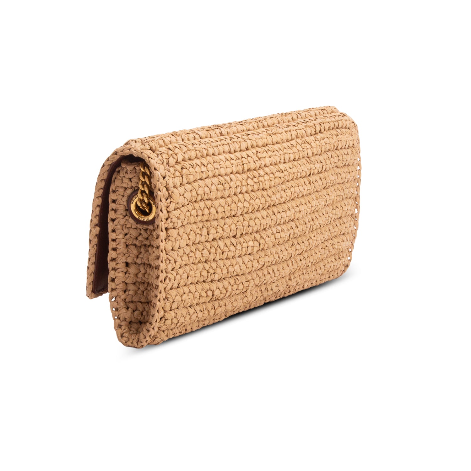 Saint Laurent 2025 Raffia Monogram Tassel Kate 99 w/ Straps