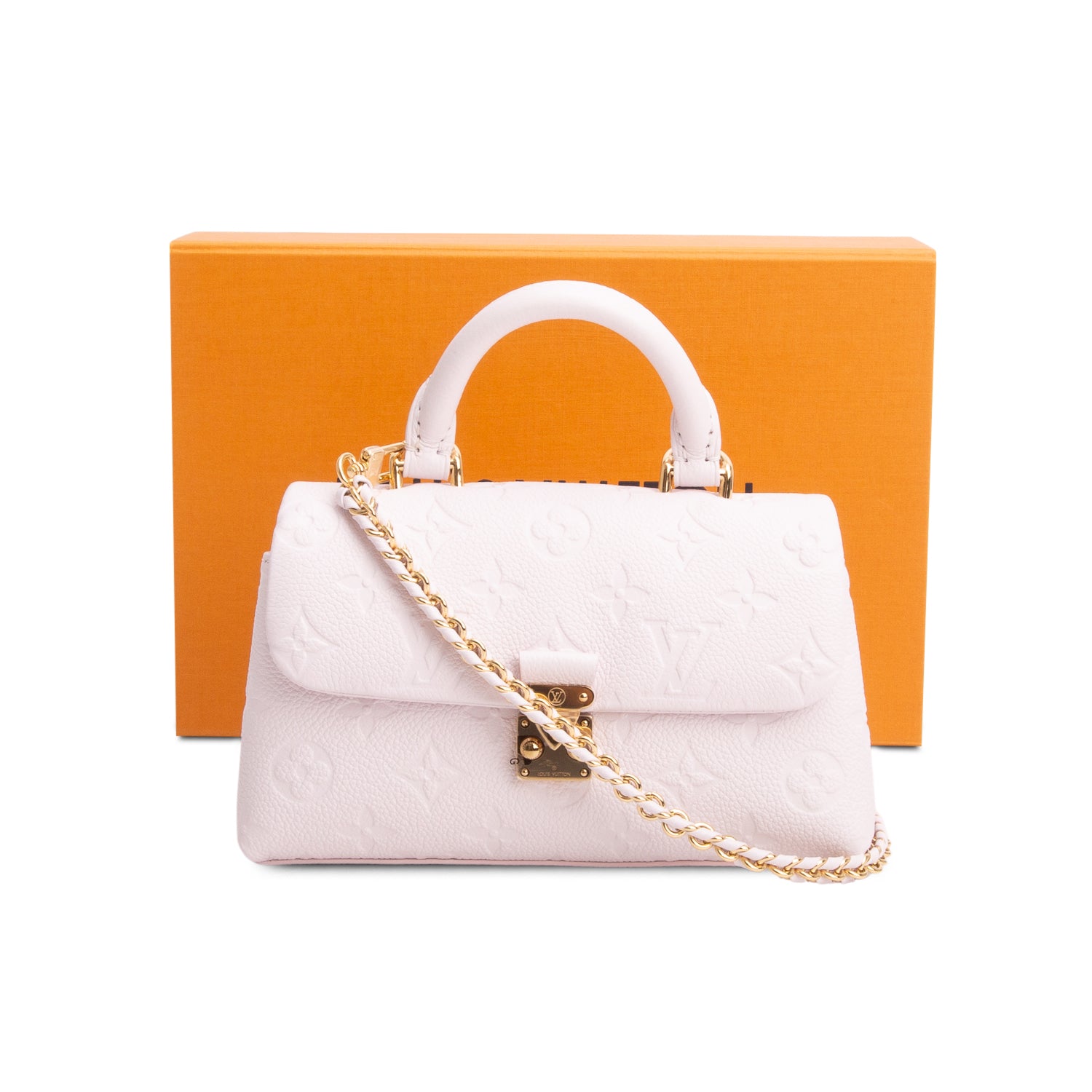 Louis Vuitton Pink Monogram Empreinte Leather Nano Madeleine w/ Box & Strap