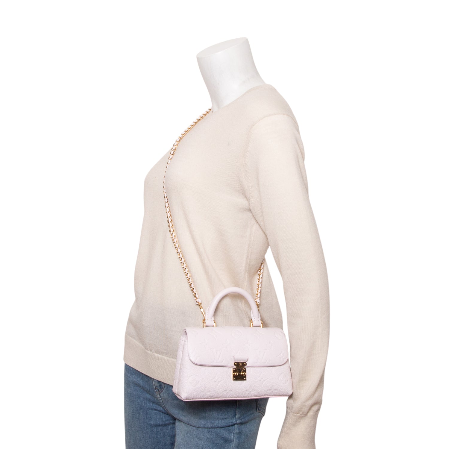 Louis Vuitton Pink Monogram Empreinte Leather Nano Madeleine w/ Box & Strap
