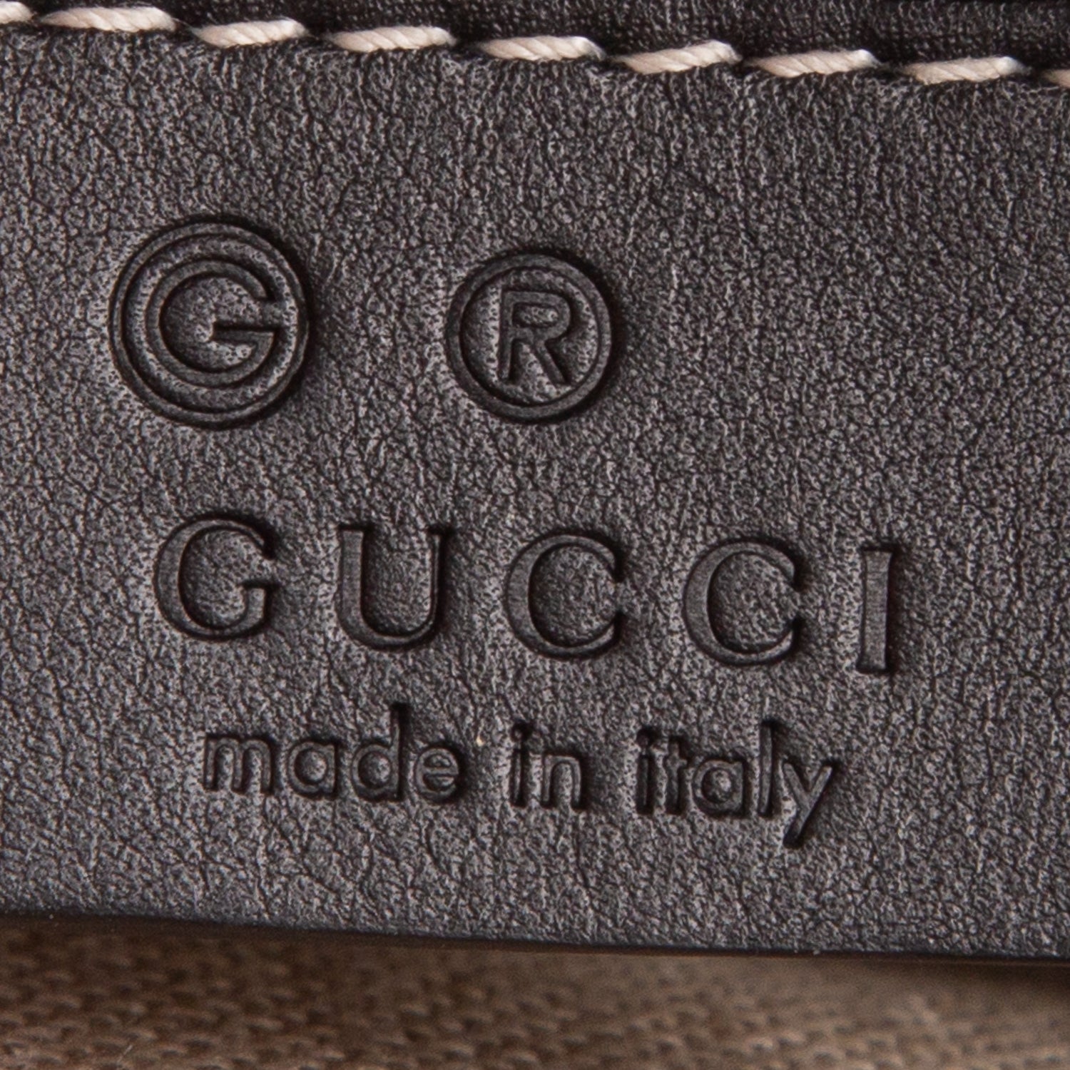 Gucci Black Leather Signature Mini Emily Horsebit Bag