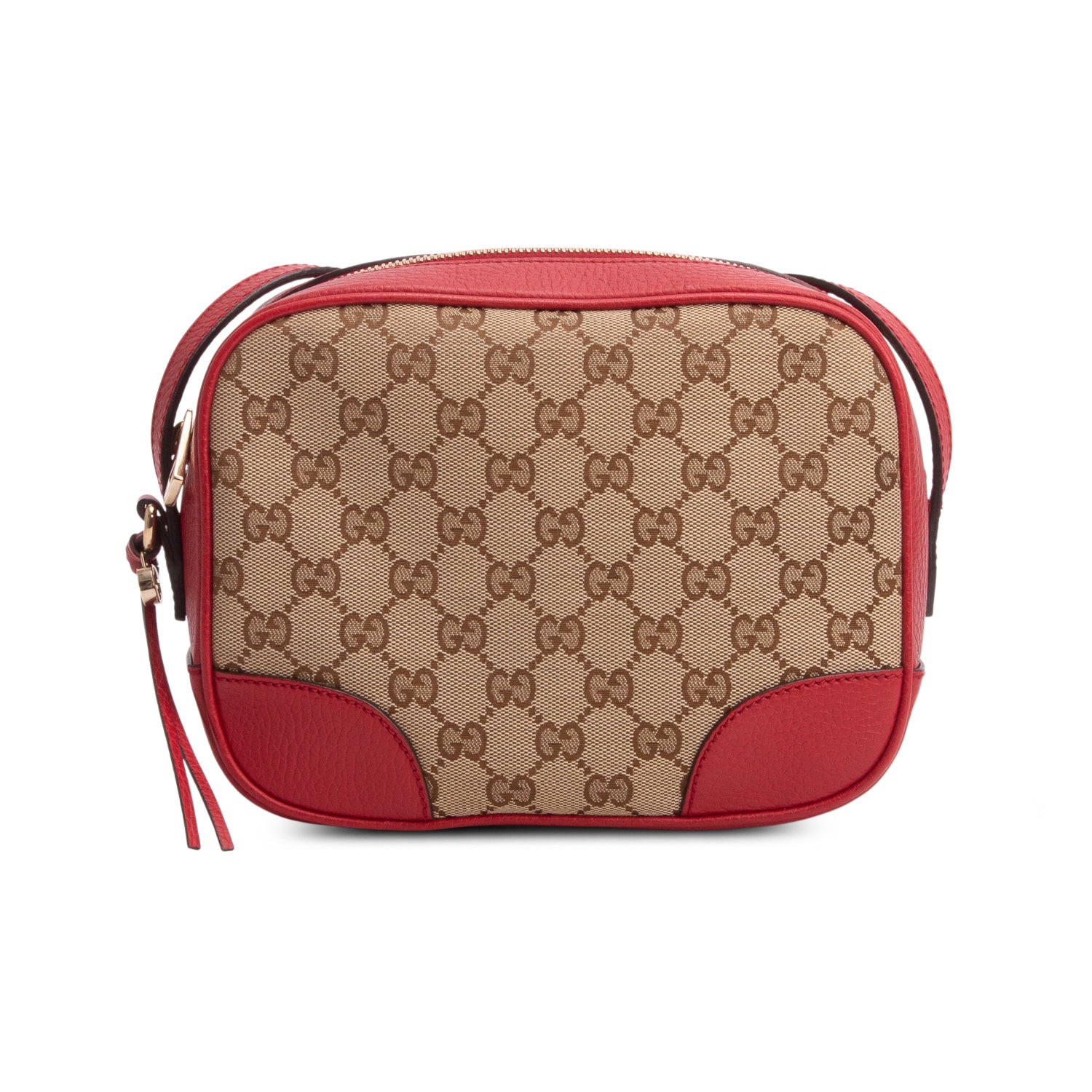 Gucci Red Monogram Mini Bree Camera Bag