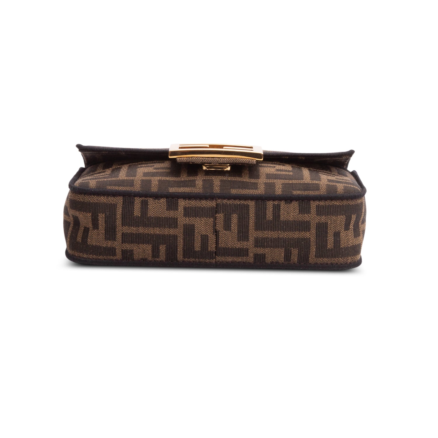 Fendi Fabric Jacquard FF 1974 Mini Baguette w/ Straps