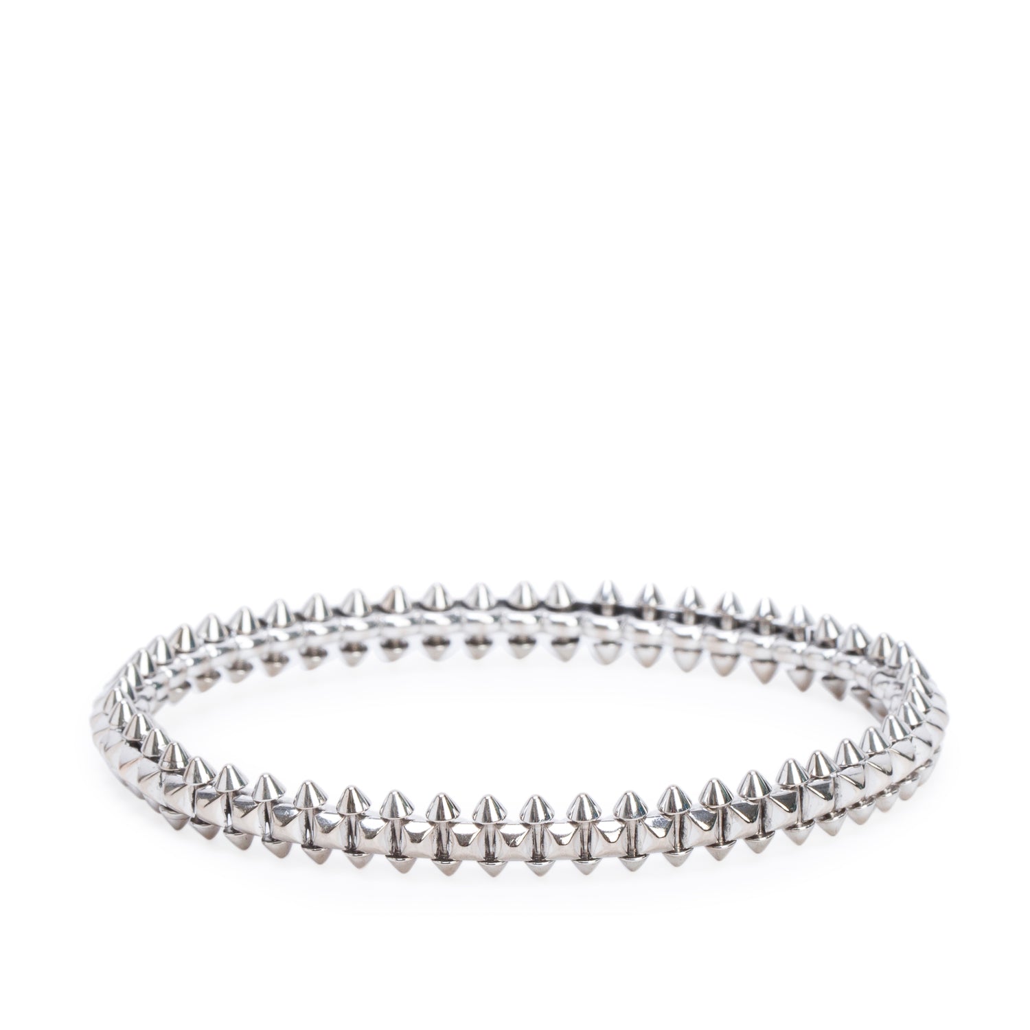 Cartier 2025 18k White Gold Clash de Cartier Bracelet, Medium Model Size 19 w/ Box, Receipt & Certificate