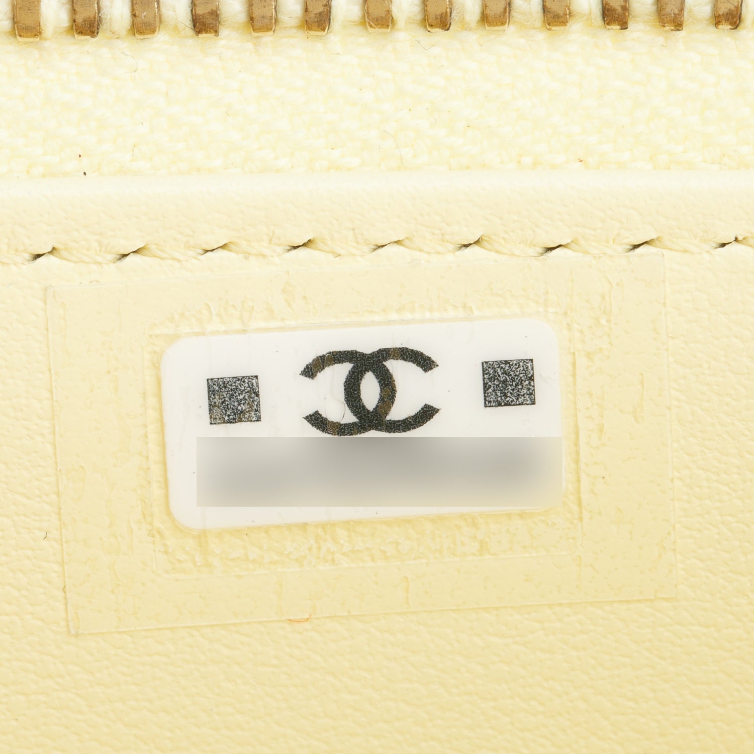 Chanel Yellow Caviar Quilted Leather Small Vanity Case