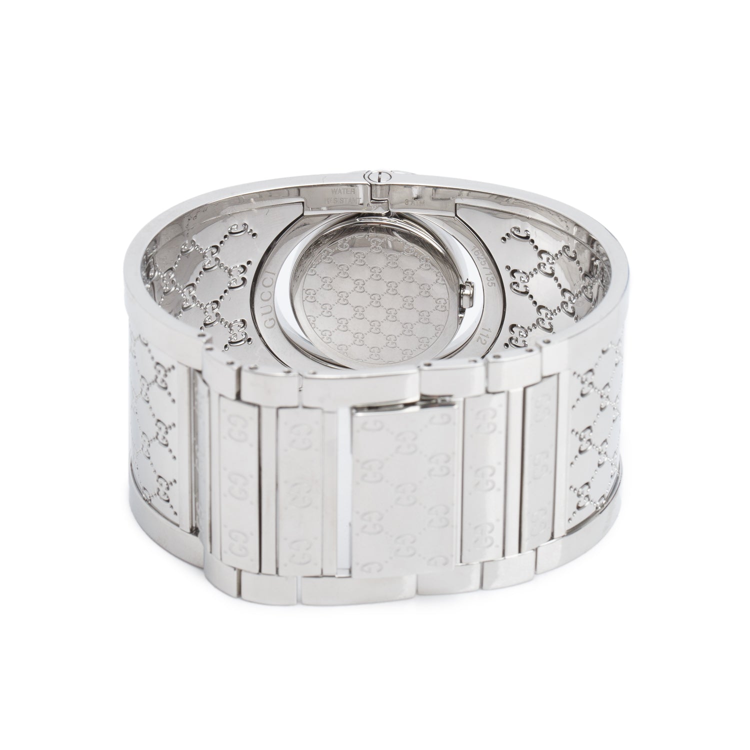 Gucci Stainless Steel 112 Twirl Watch Brown Dial