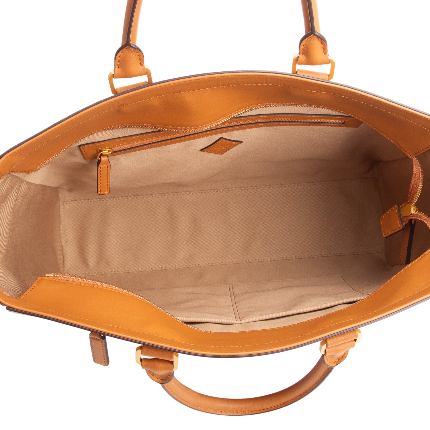 MCM Brown Visetos Large Diamond Tote w/ Strap