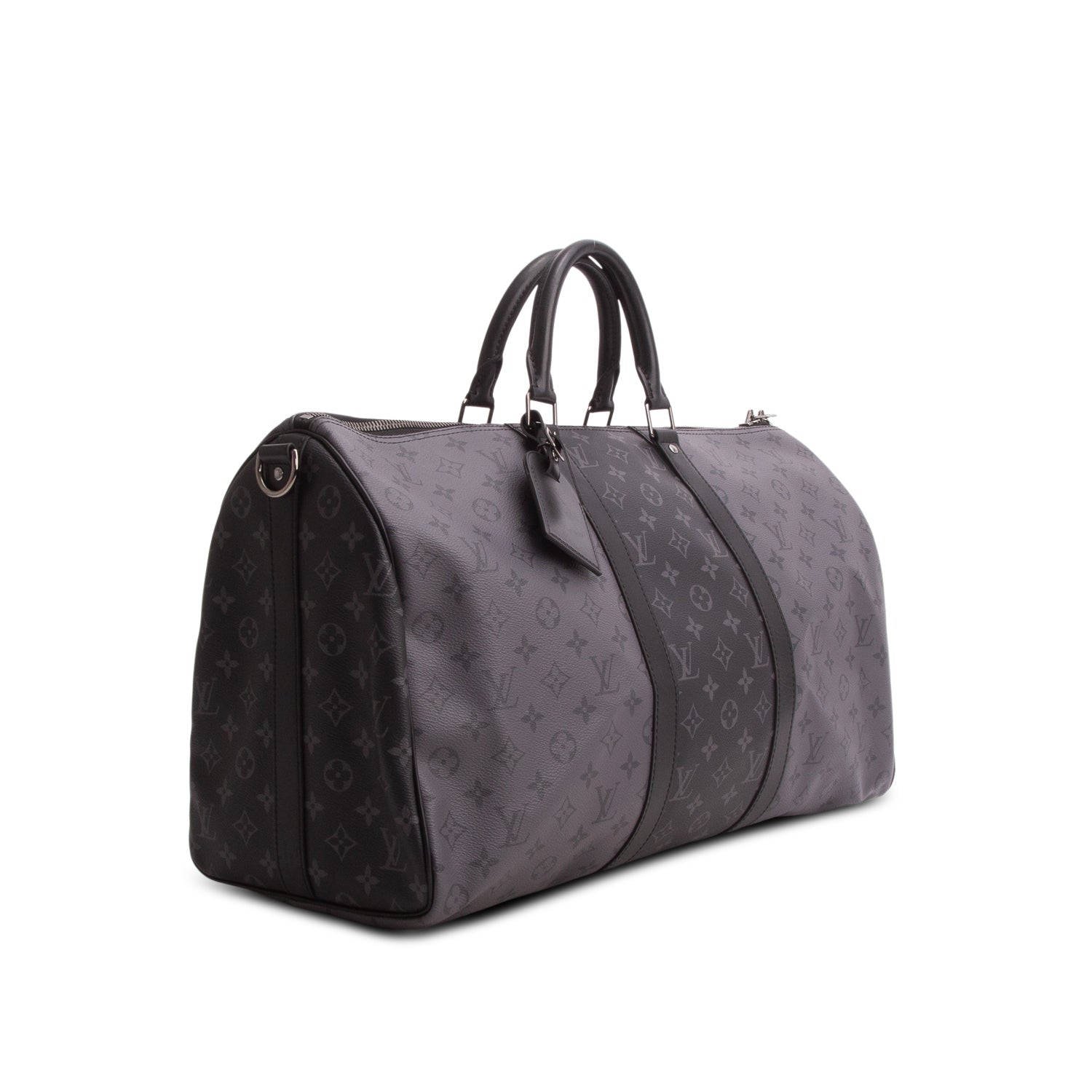 Louis Vuitton Monogram Eclipse Reverse Keepall Bandouliere 50 w/ Strap