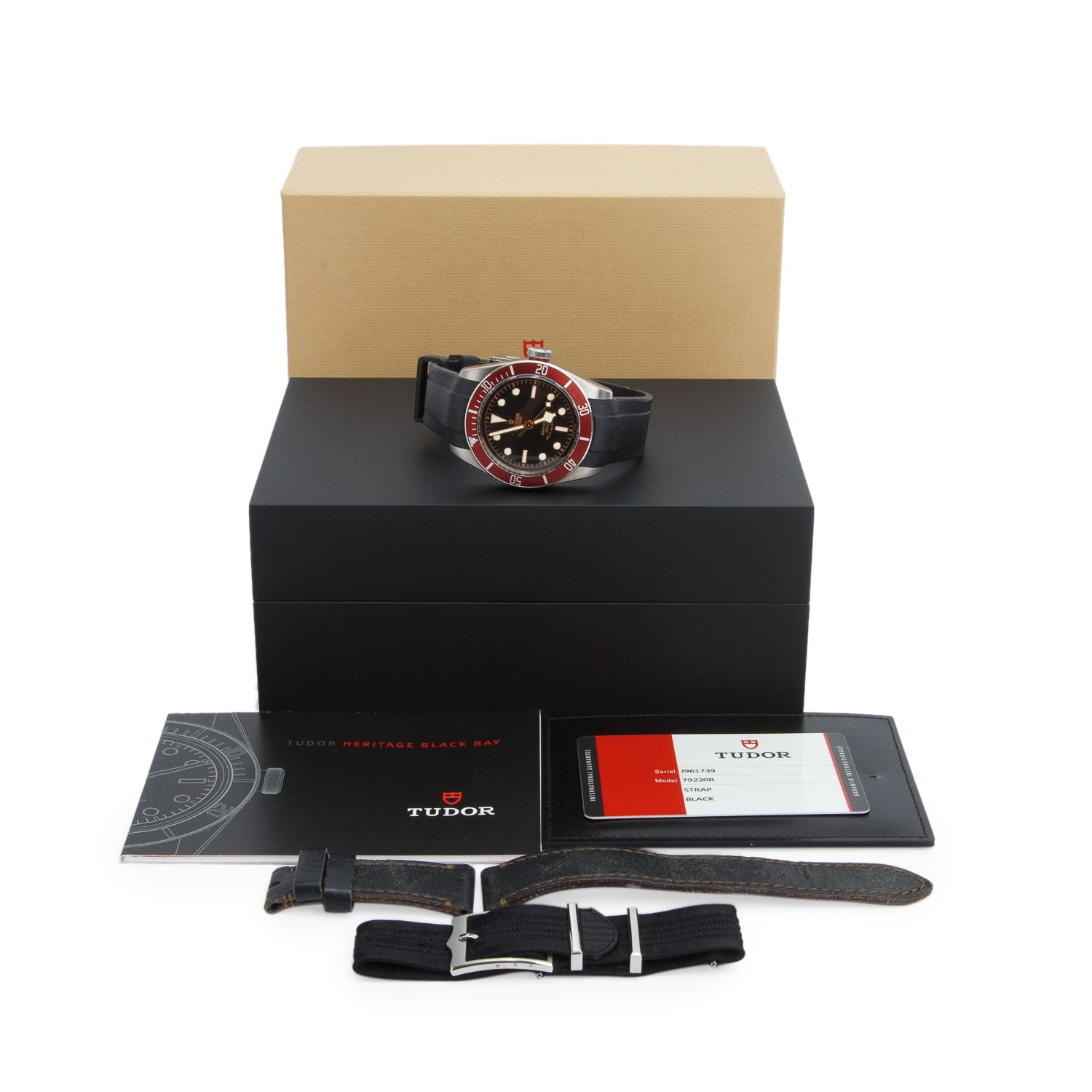 Tudor 2026 Stainless Steel Black Bay Heritage 41 MM Automatic Watch 79220R w/ Box, Papers & Extra Strap