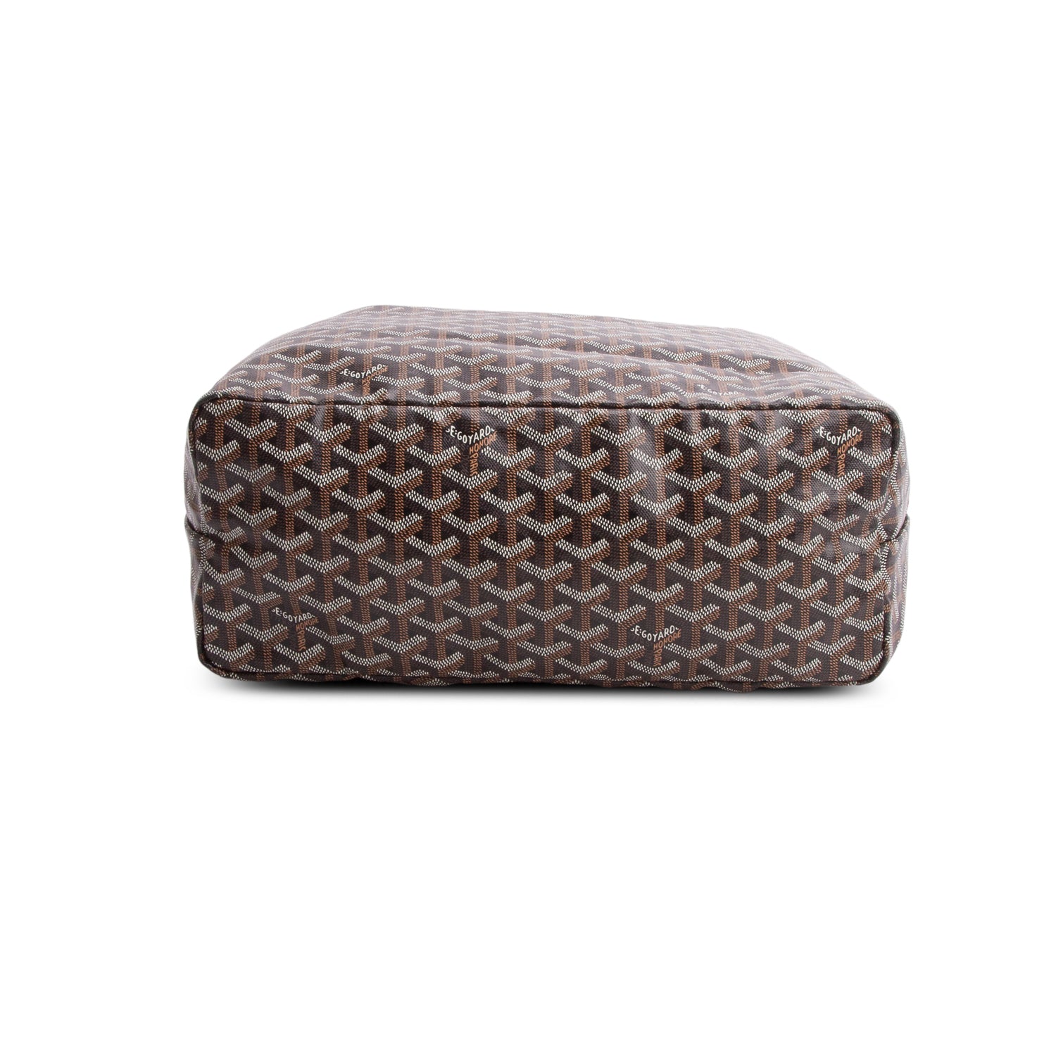 Goyard 2023 Black Goyardine Saint Louis PM Tote w/ Pouch