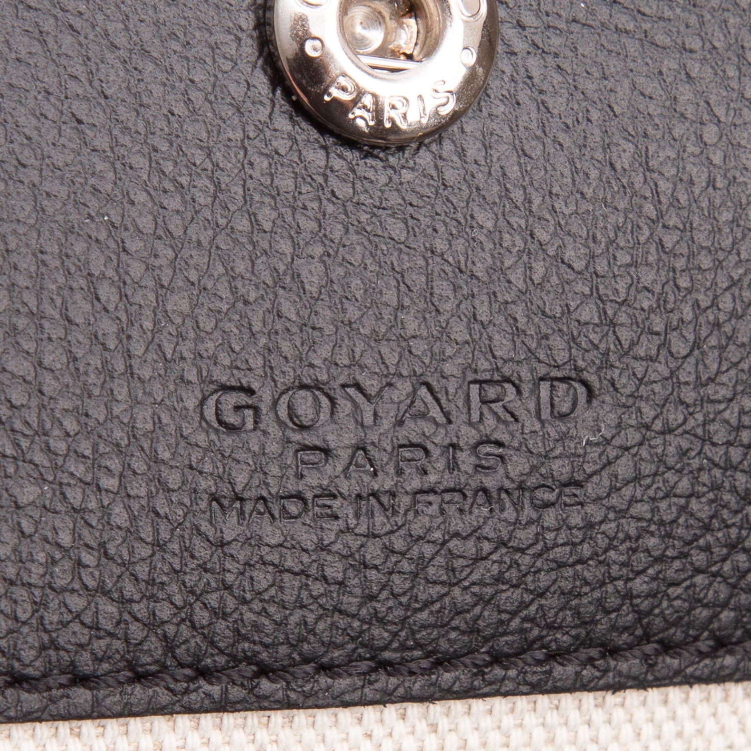Goyard 2023 Black Goyardine Saint Louis PM Tote w/ Pouch