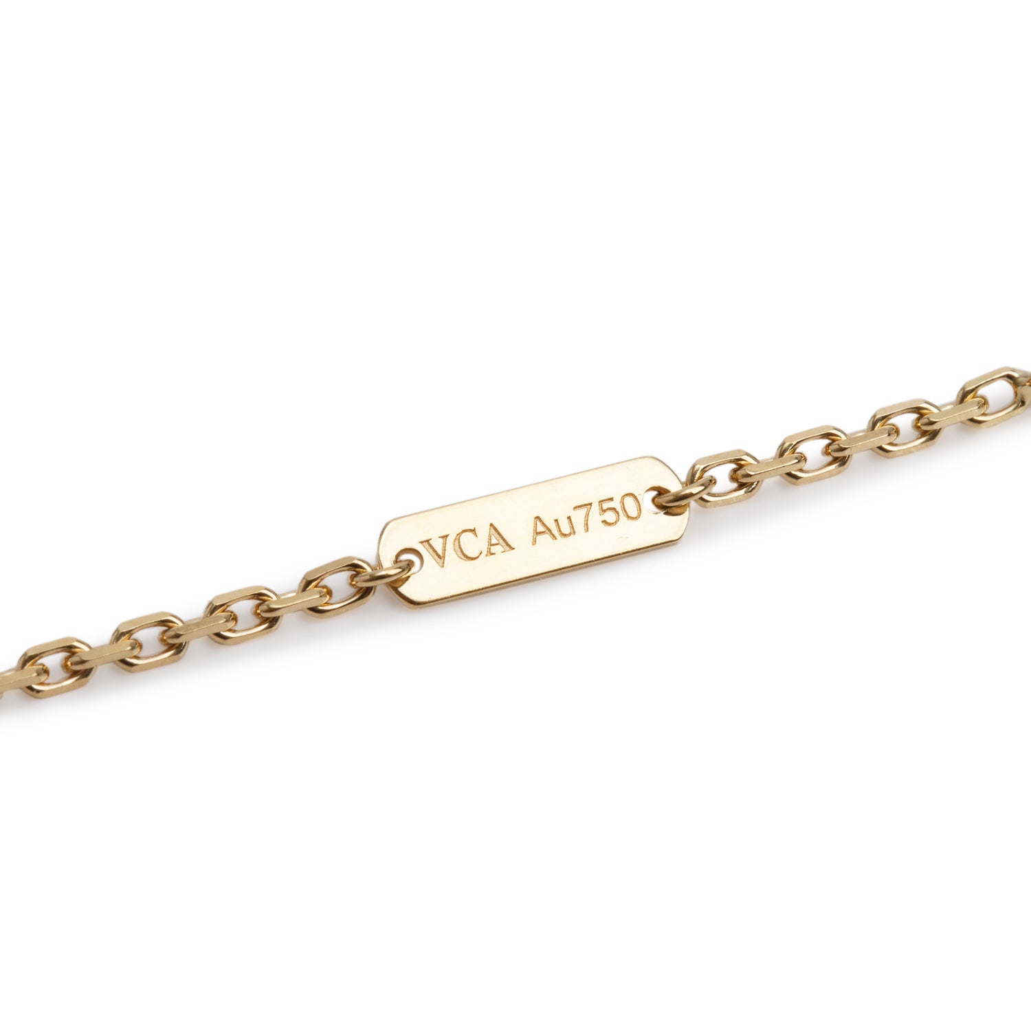 Van Cleef & Arpels 2024 18k Yellow Gold Magic Alhambra Guilloche Pendant Long Necklace w/ Box & Certificate