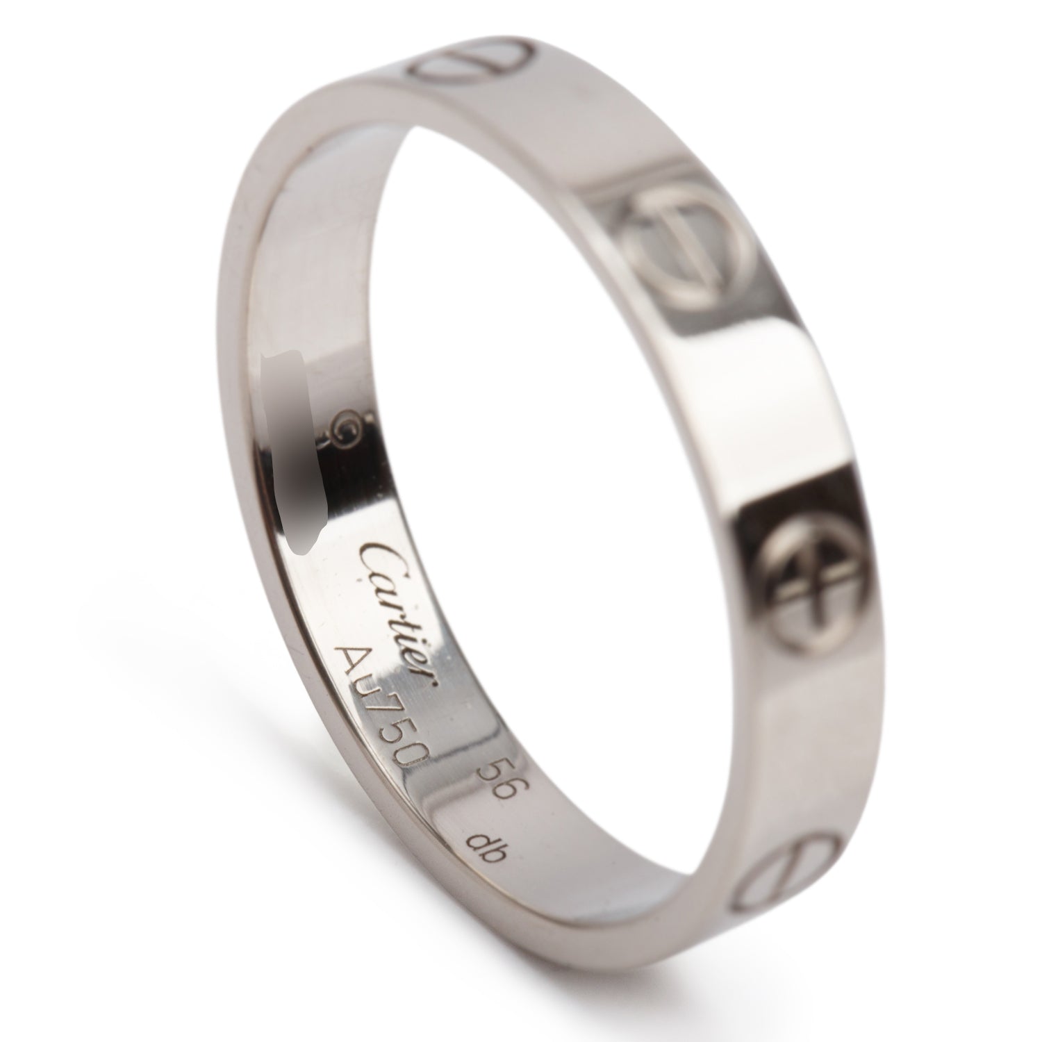 Cartier 18k Yellow Gold 3.6 mm Love Wedding Band Ring, Size 57 8 w/ Box