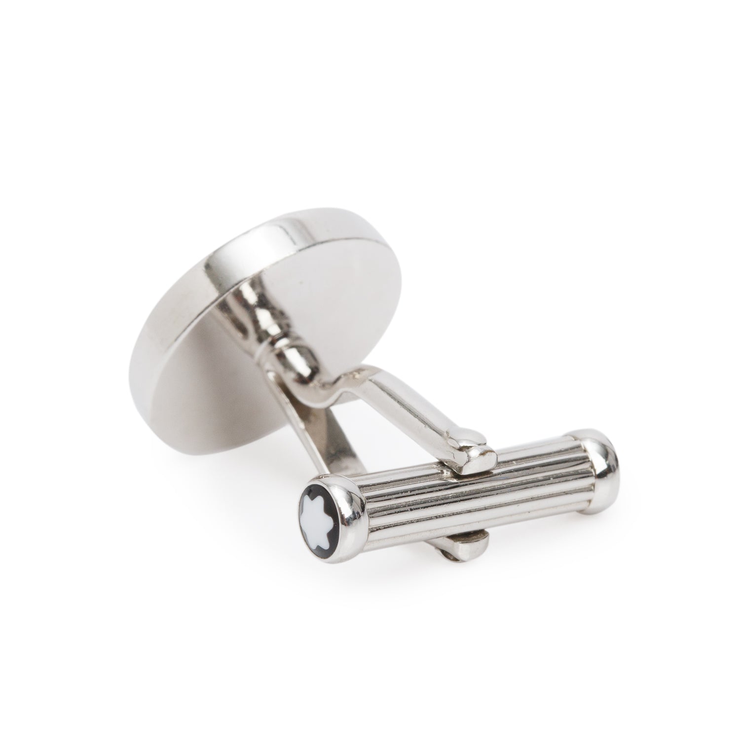 Montblanc Stainless Steel Meisterstuck Onyx Cufflinks w/ Box