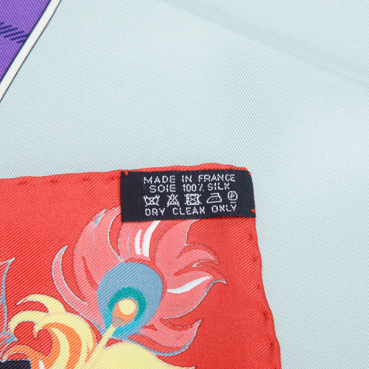 Hermes Multicolor 'Mythique Phoenix' & 'Carmails' Silk Scarf 90 w/ Box