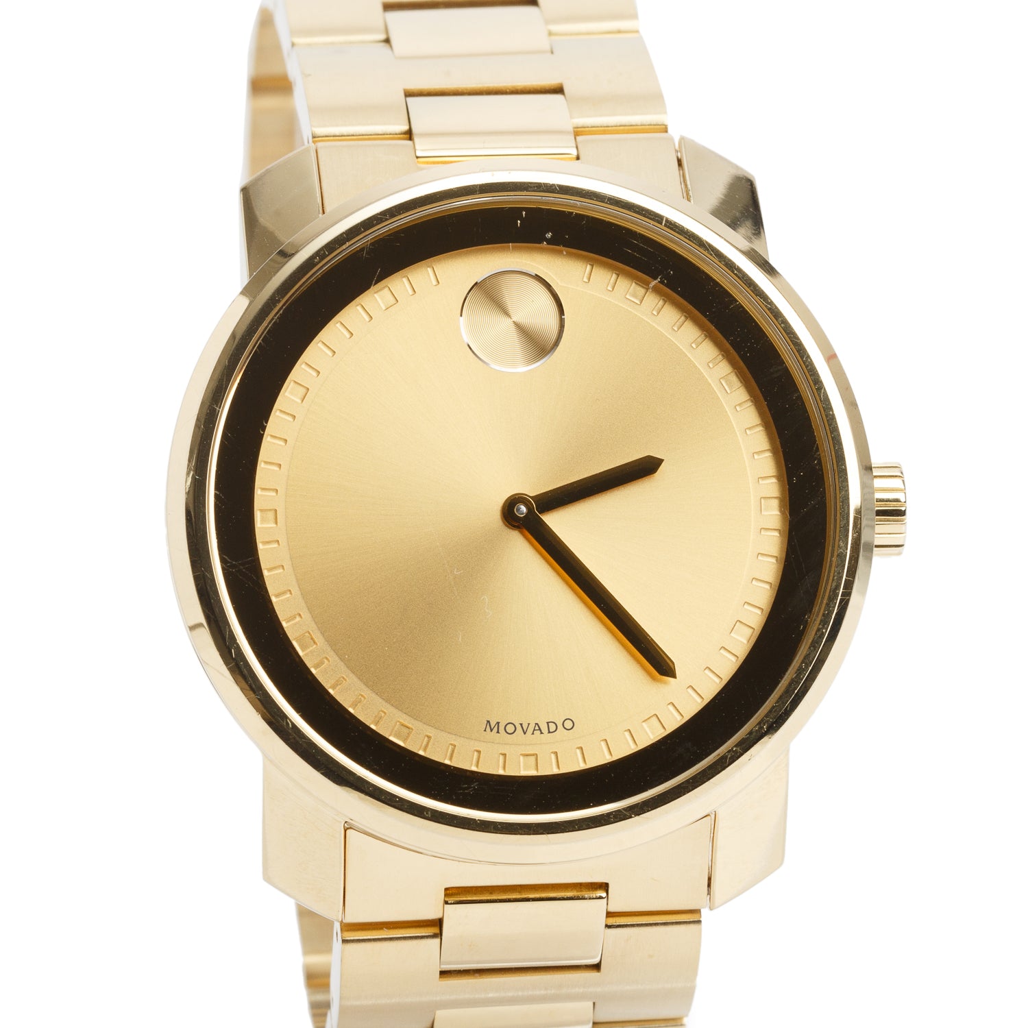 Movado Gold-Plated Stainless Steel Bold Evolution 42 MM Watch Gold Dial