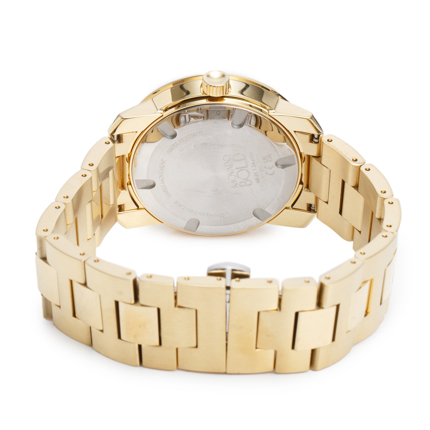 Movado Gold-Plated Stainless Steel Bold Evolution 42 MM Watch Gold Dial