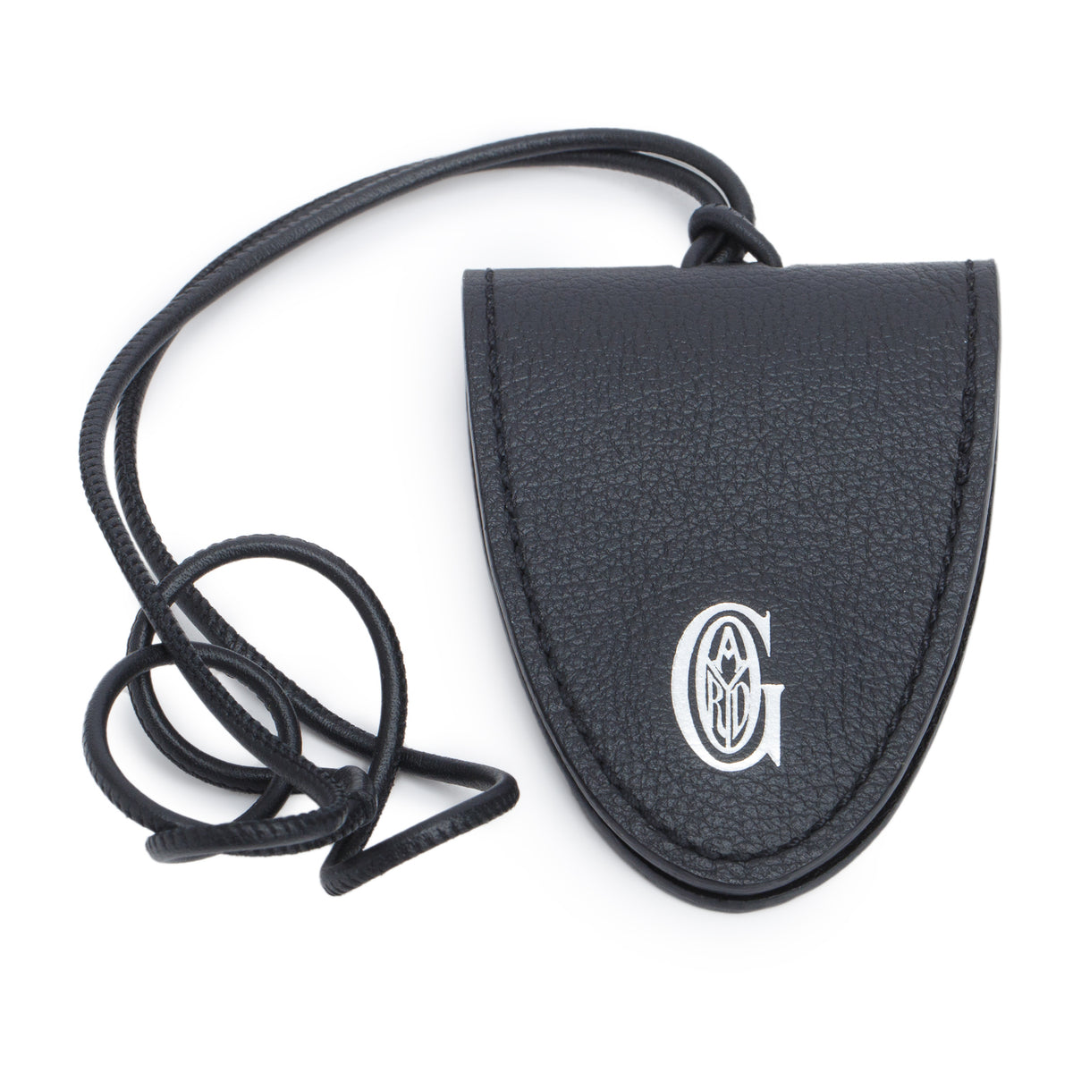 Goyard 2020 Black Leather Croc Universal Bag Clip w/ Box