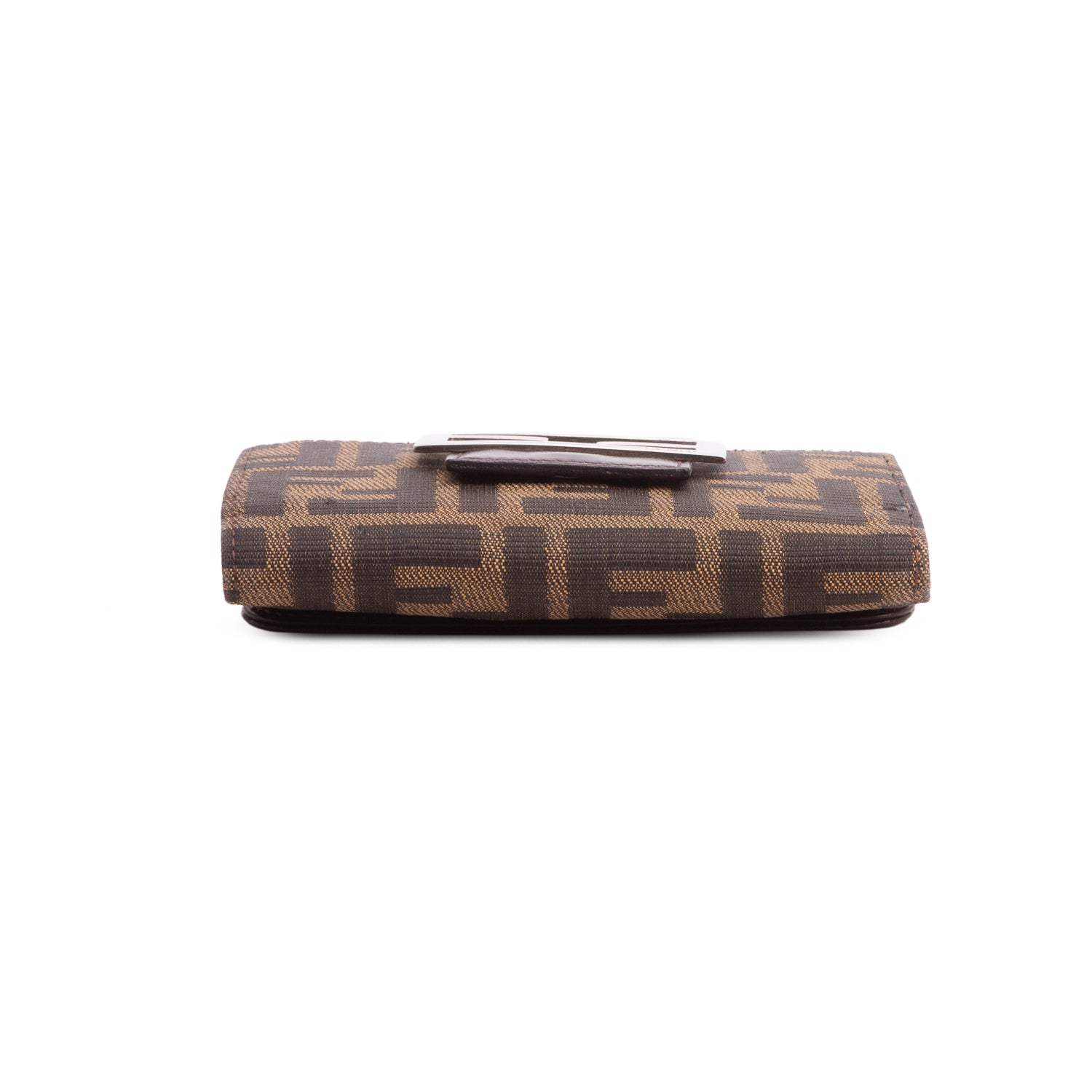 Fendi Brown FF Zucca Compact Wallet