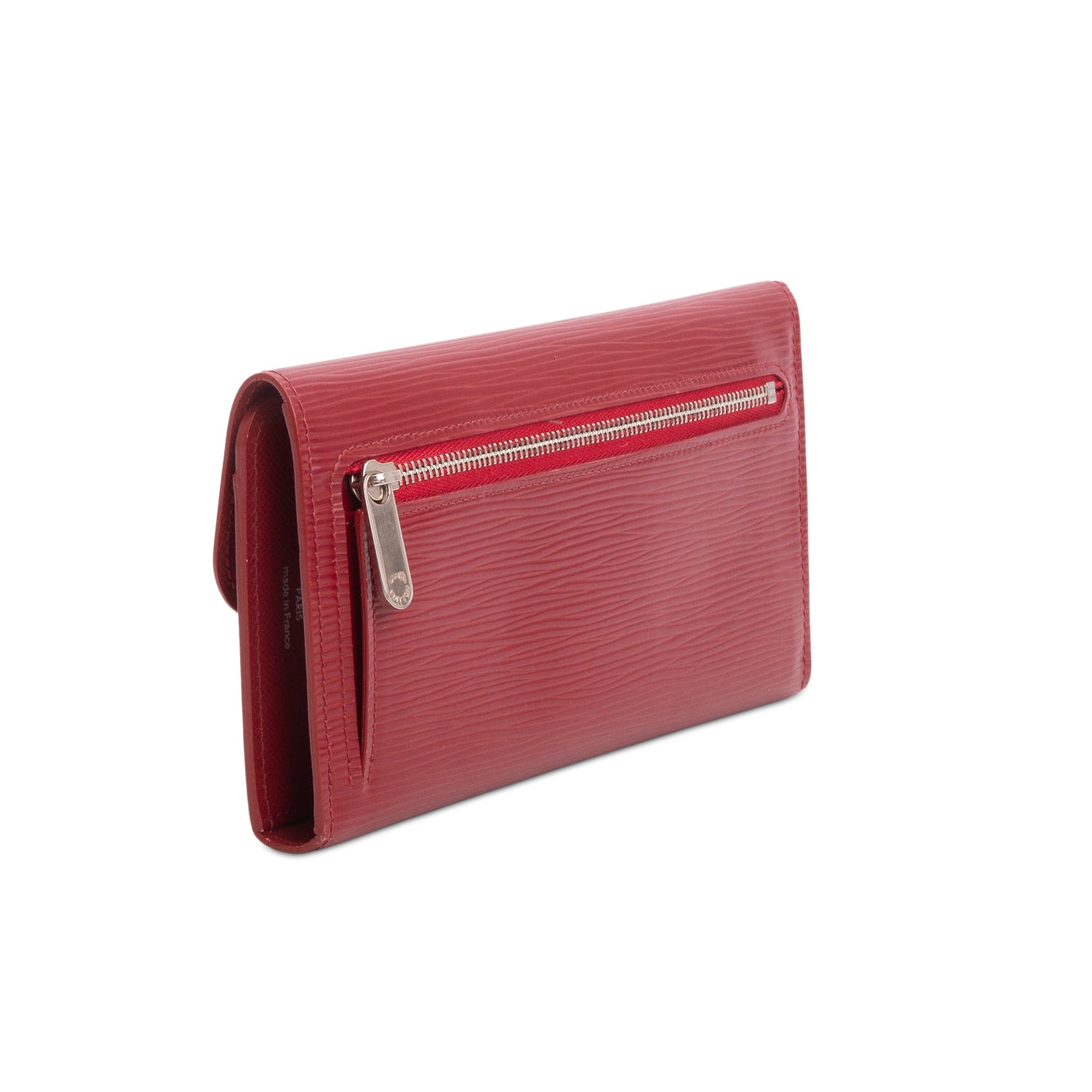 Louis Vuitton Red Epi Leather Long Joey Wallet