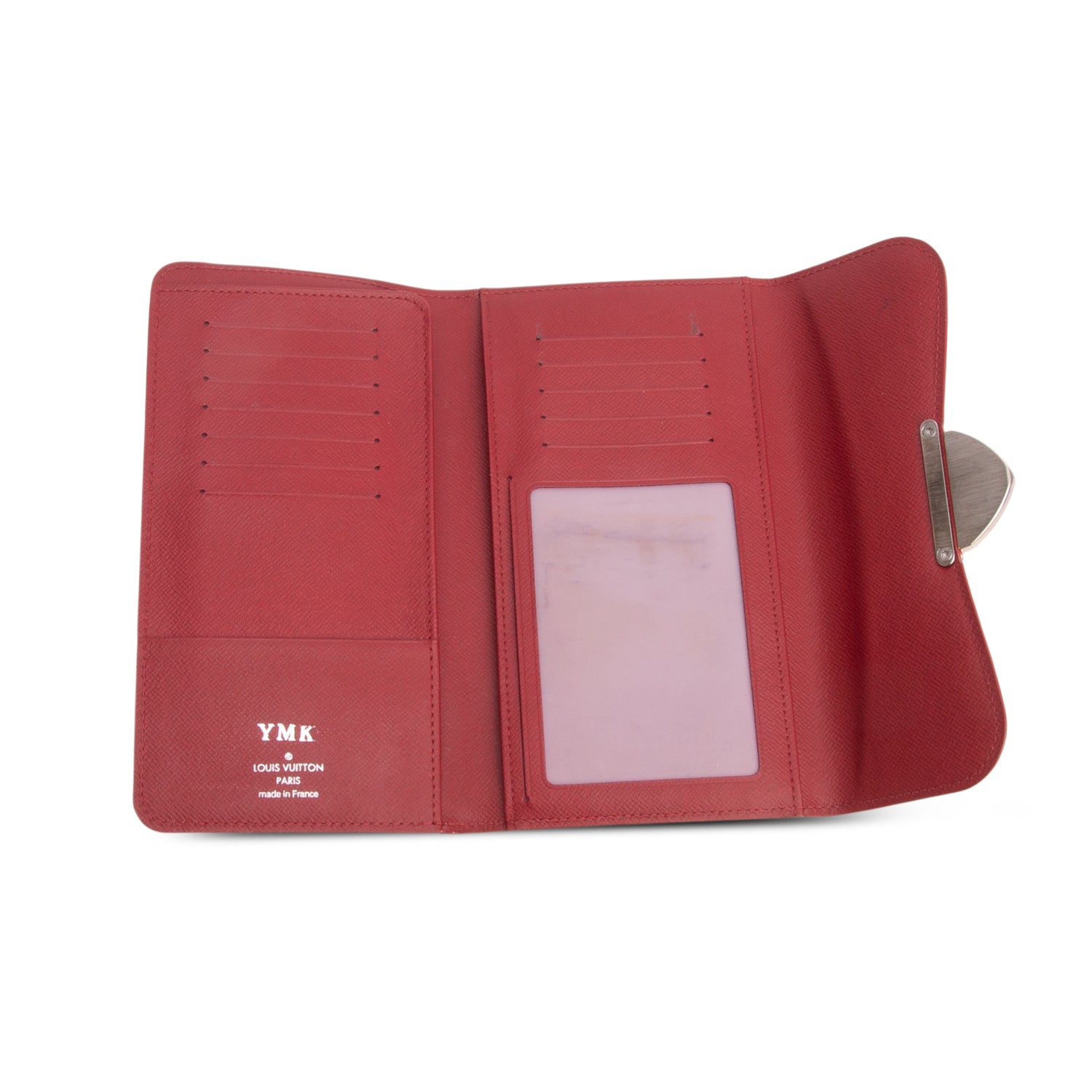 Louis Vuitton Red Epi Leather Long Joey Wallet