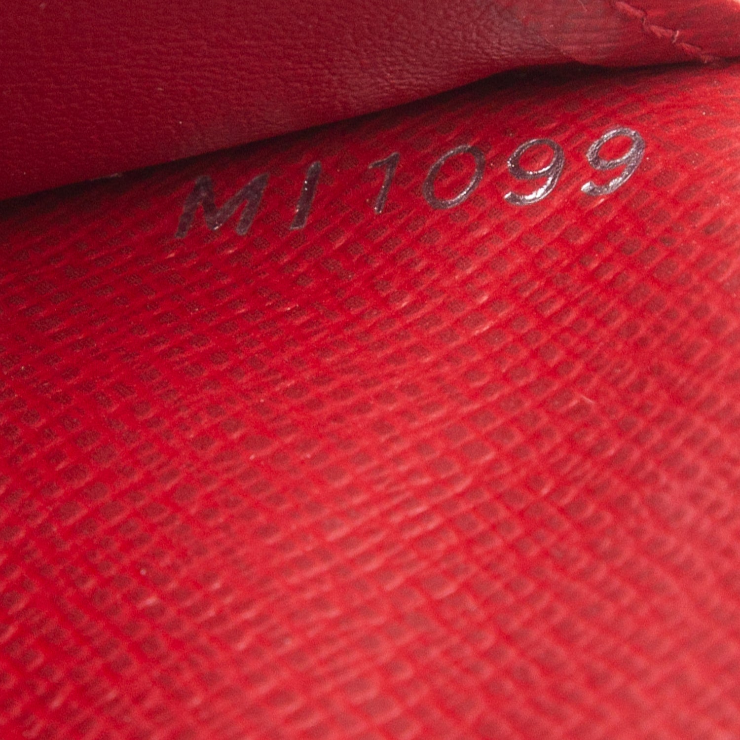 Louis Vuitton Red Epi Leather Long Joey Wallet