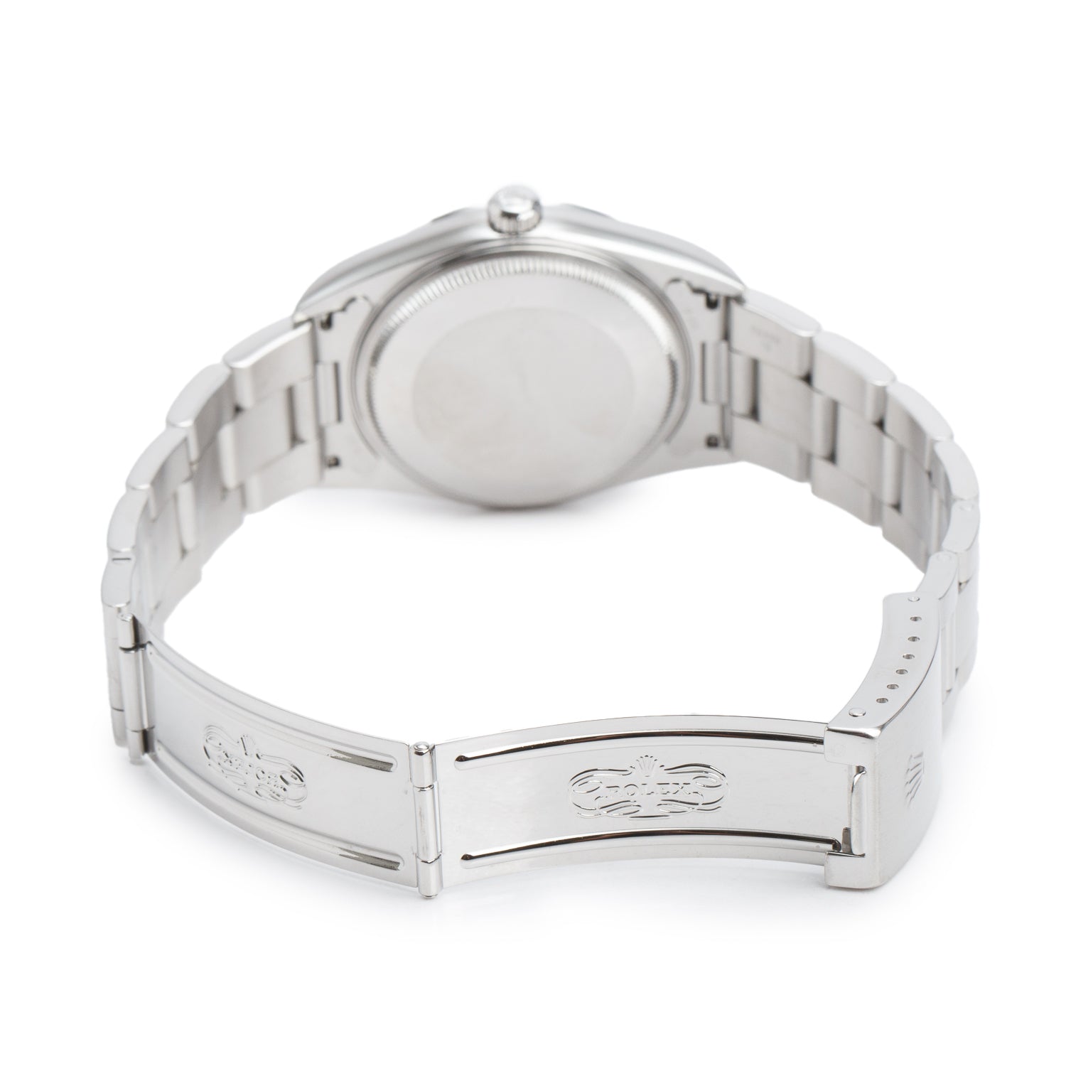 Rolex Stainless Steel Oyster Perpetual Air King 34 MM Watch White Dial 14000M