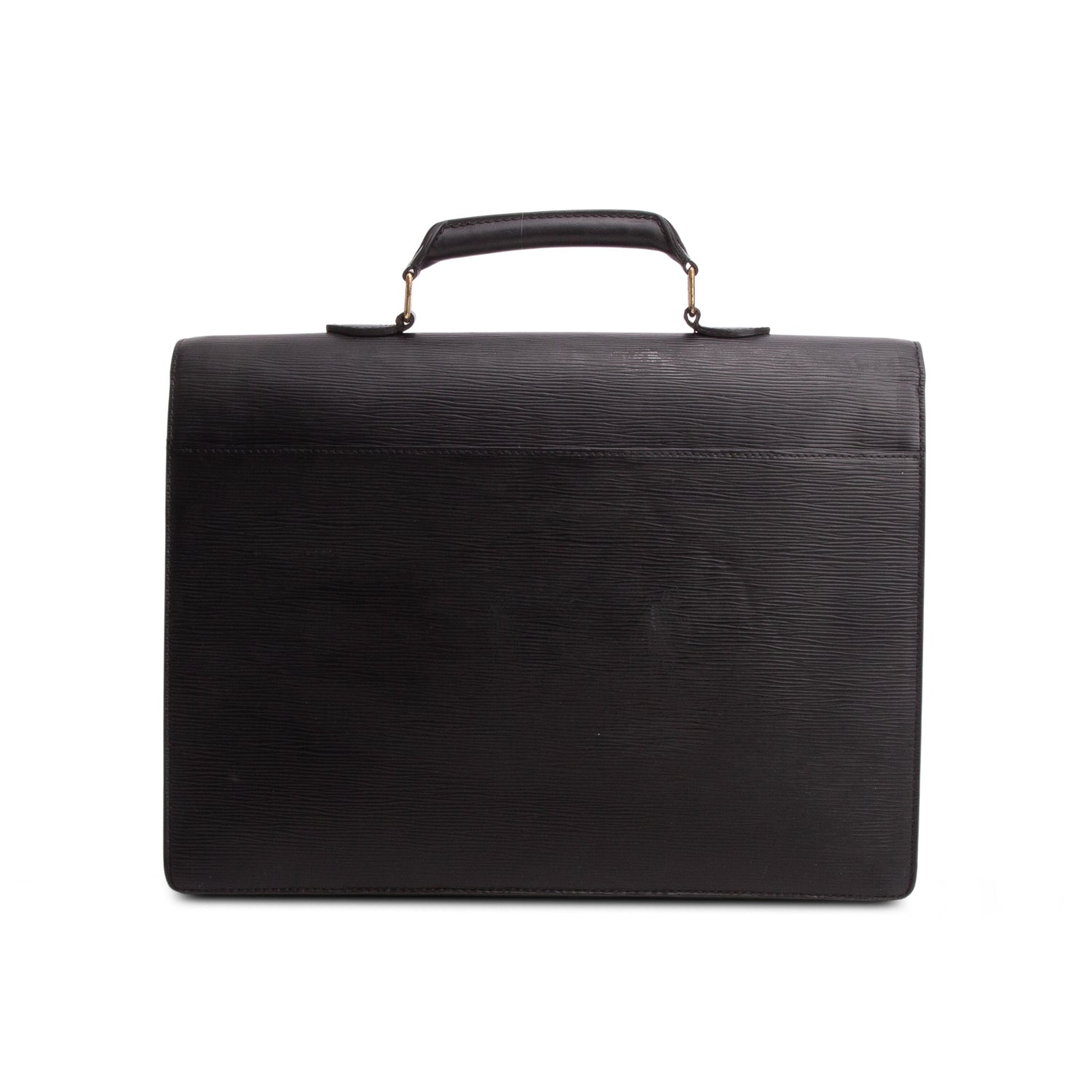 Louis Vuitton Black Epi Leather Serviette Ambassadeur Briefcase