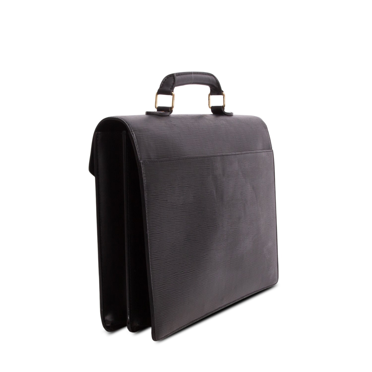 Louis Vuitton Black Epi Leather Serviette Ambassadeur Briefcase