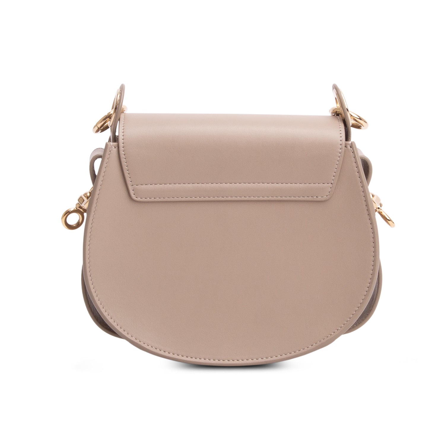 Chloe 2022 Taupe Calfskin Small Tess Bag w/ Straps