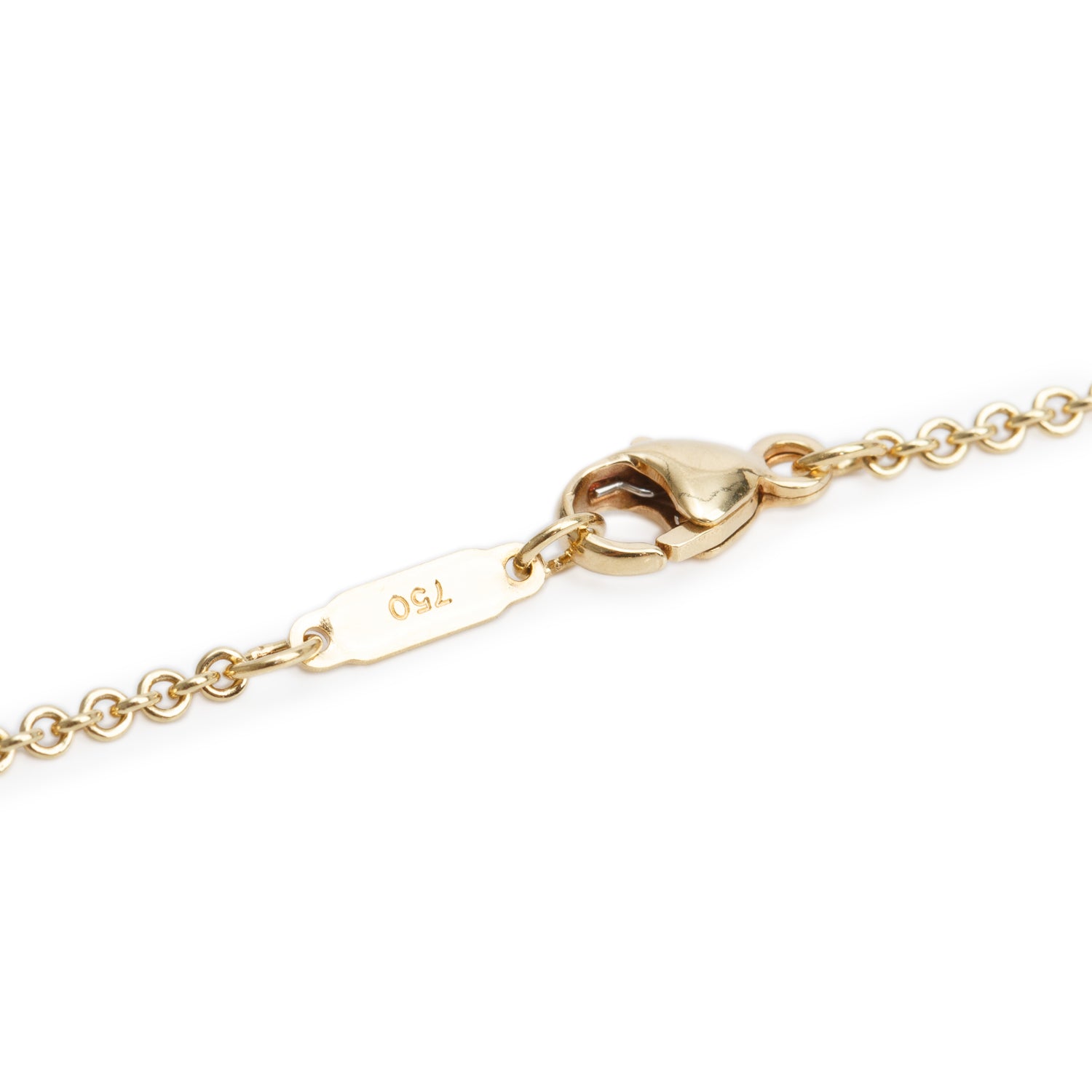 Tiffany & Co. 18k Yellow Gold 1837 Padlock Pendant Necklace w/ Box
