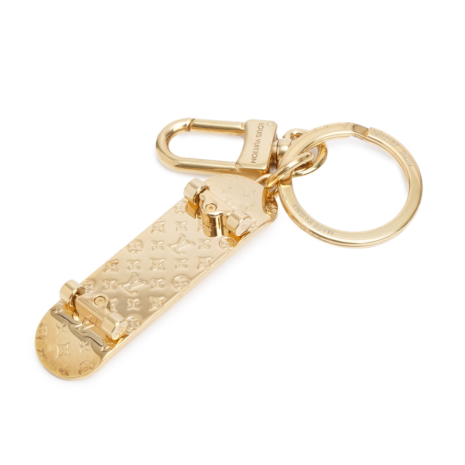 Louis Vuitton Gold-Tone Skate Key Holder and Bag Charm
