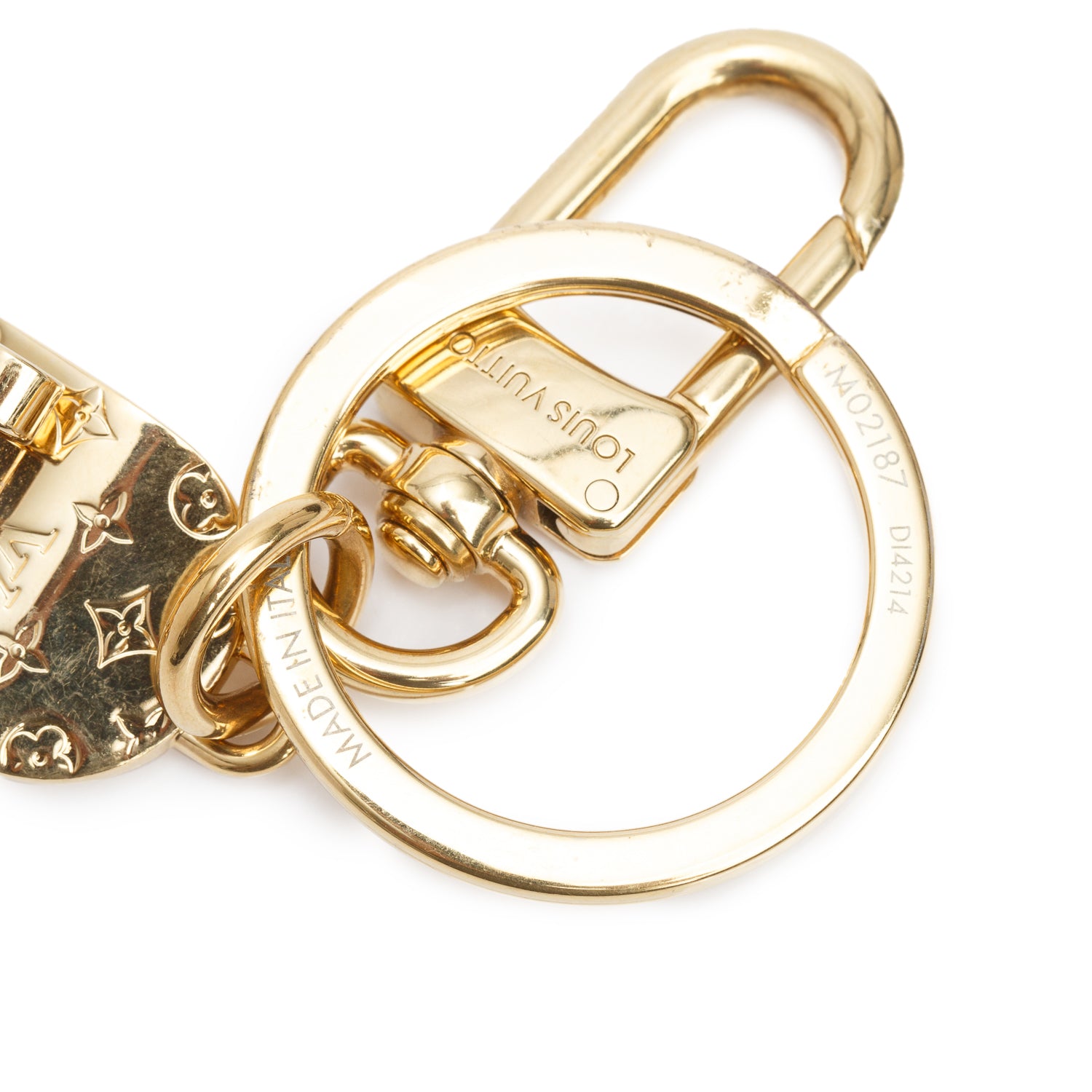 Louis Vuitton Gold-Tone Skate Key Holder and Bag Charm