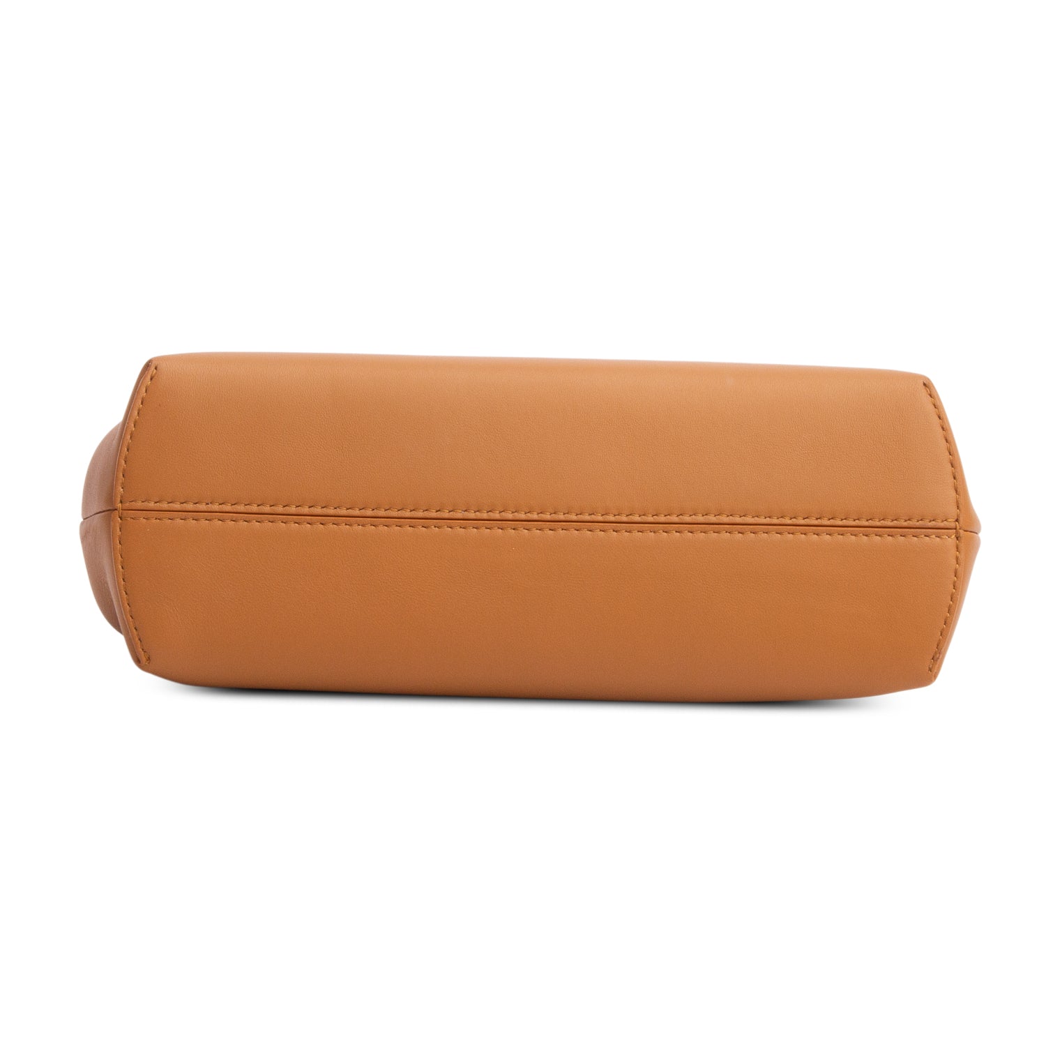 Fendi Brown Nappa Leather Small Fendi First Bag w/ Strap