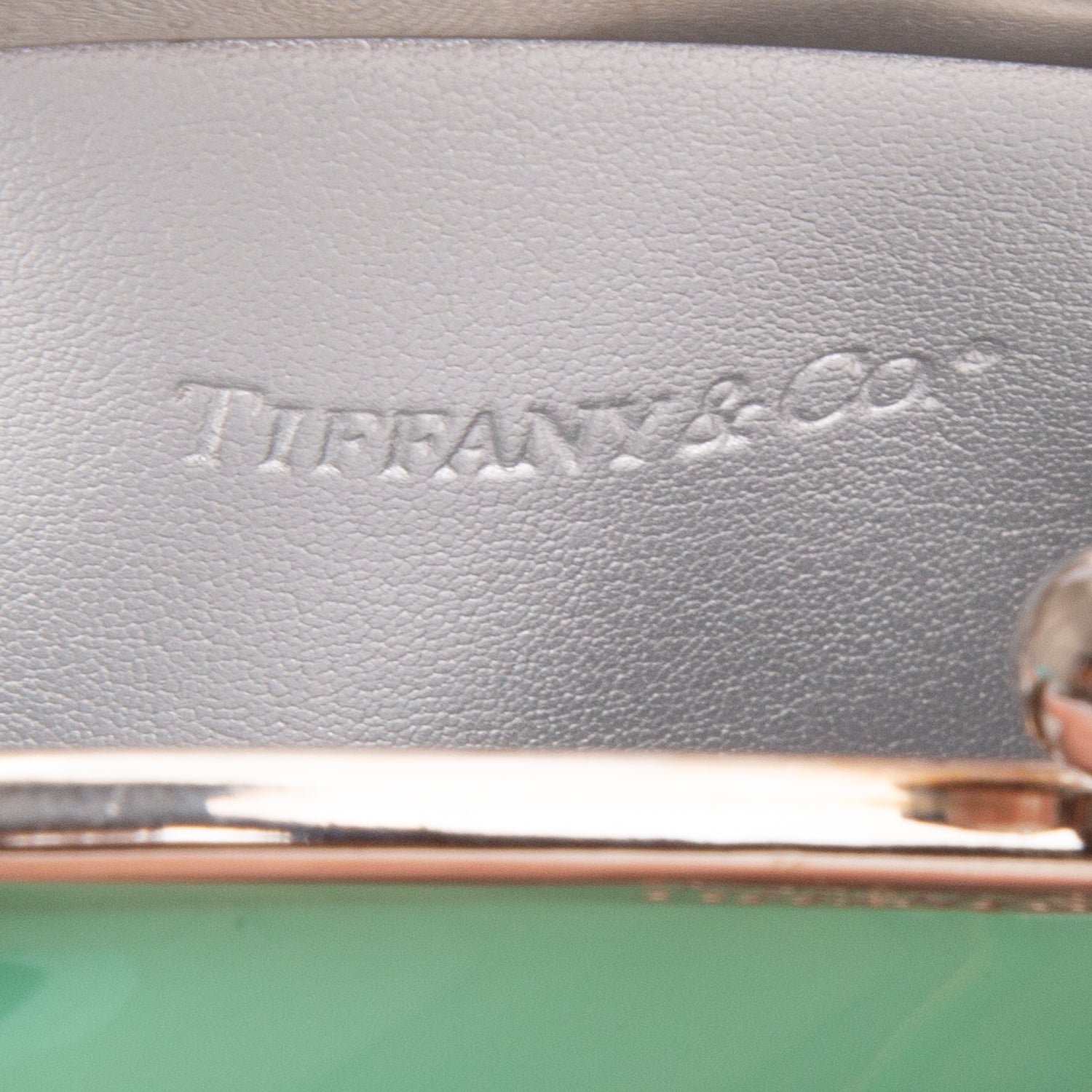Tiffany & Co. Blue Patent Leather Kiss-Lock Coin Purse w/ Box